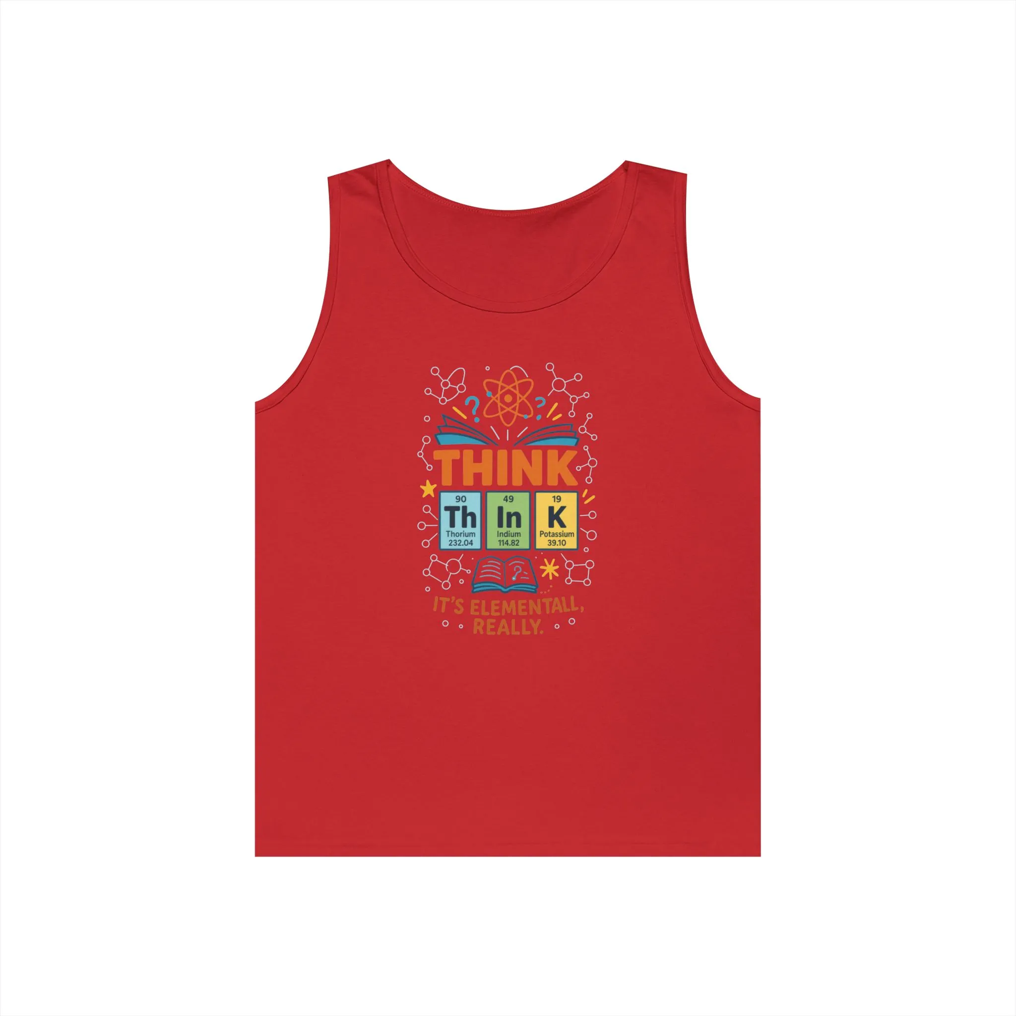 Think Tank Top for Men, Nerdy Chemistry Shirt, Periodic Table Funny Science Tank, Geeky STEM Gift for Him, Science Lovers Gift - Image 22