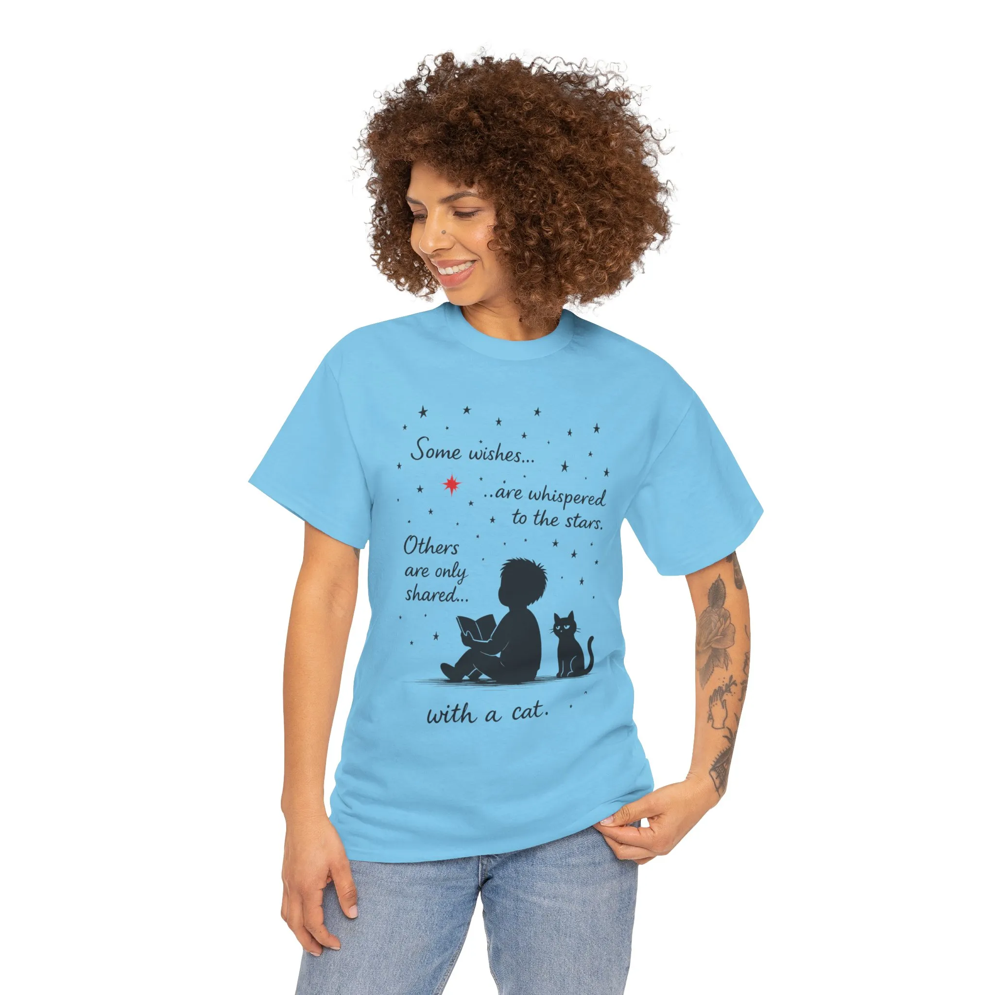 Whimsical Cat Lover Womens Tee, Cozy Cotton T-Shirt, Perfect Gift for Cat Lovers, Pet Owner Gift, Birthday or Cat Appreciation Day - Image 17