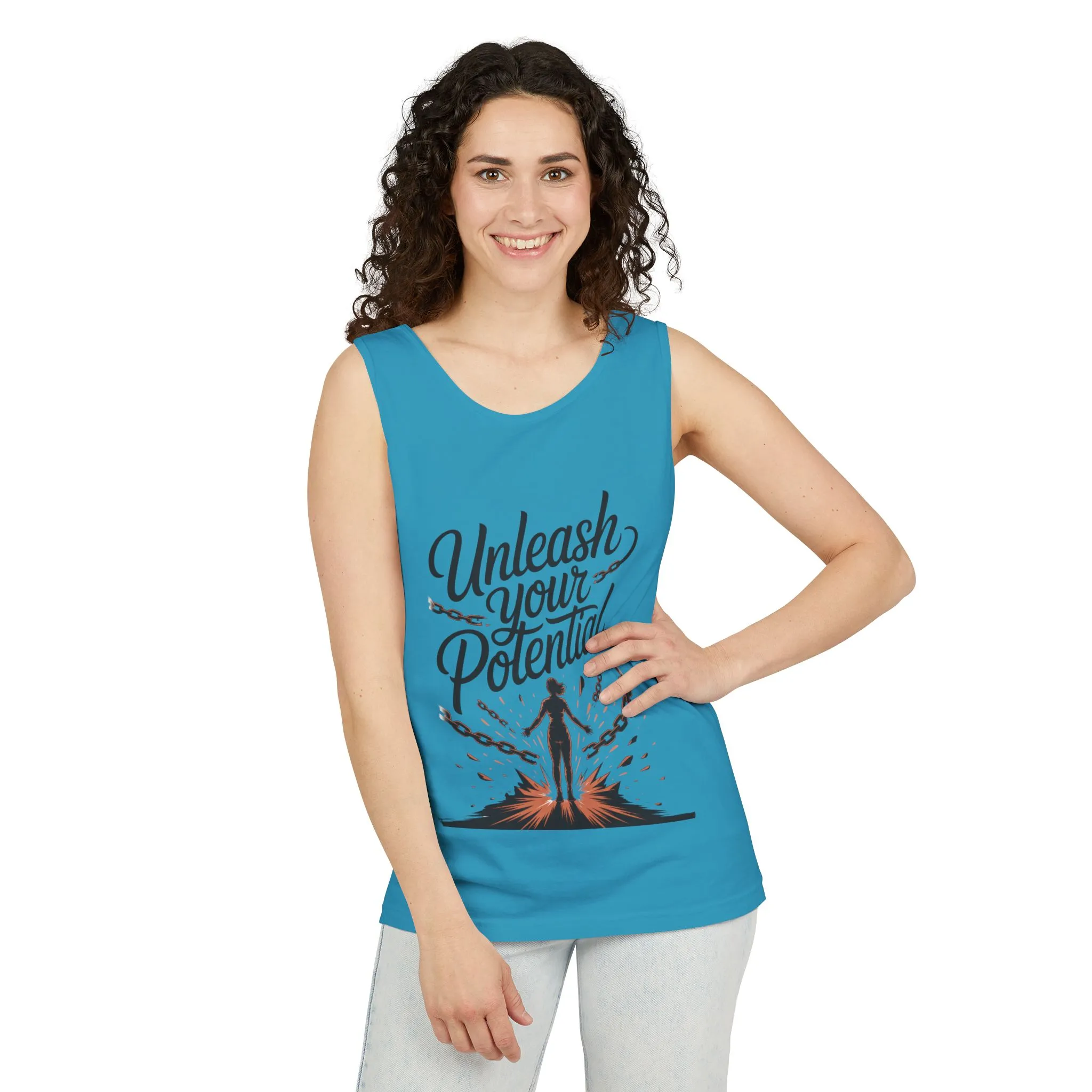 Unleash Your Potential Tank Top, Motivational Athletic Gear, Womens Workout Clothing, Inspirational Summer Outfit, Fitness Gift, [...] - Image 22