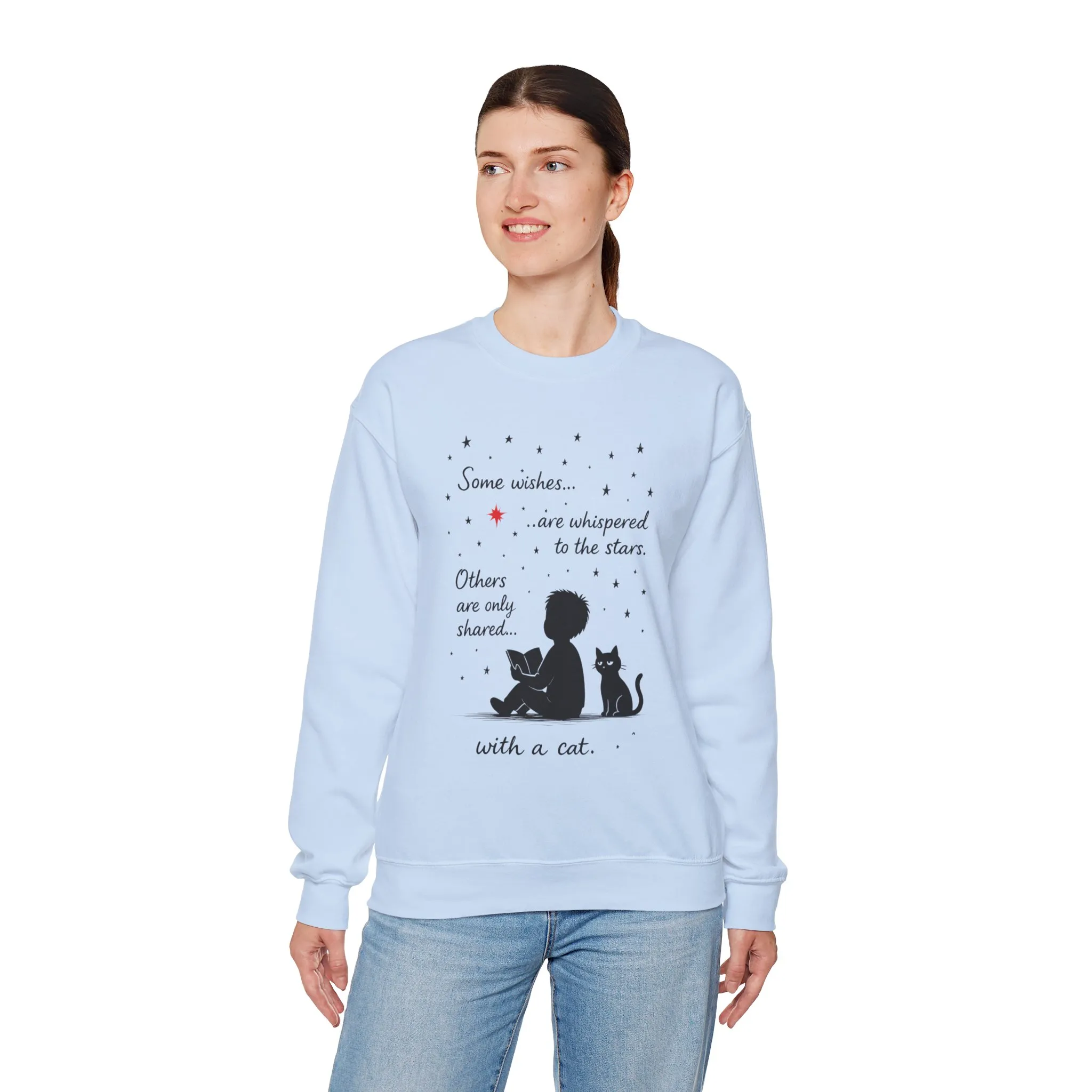 Cozy Cat-Inspired Crewneck Sweatshirt - Literary Lover Gift, Womens Layer, Cat Enthusiast Apparel, Thoughtful Gift for Cozy Nights - Image 21