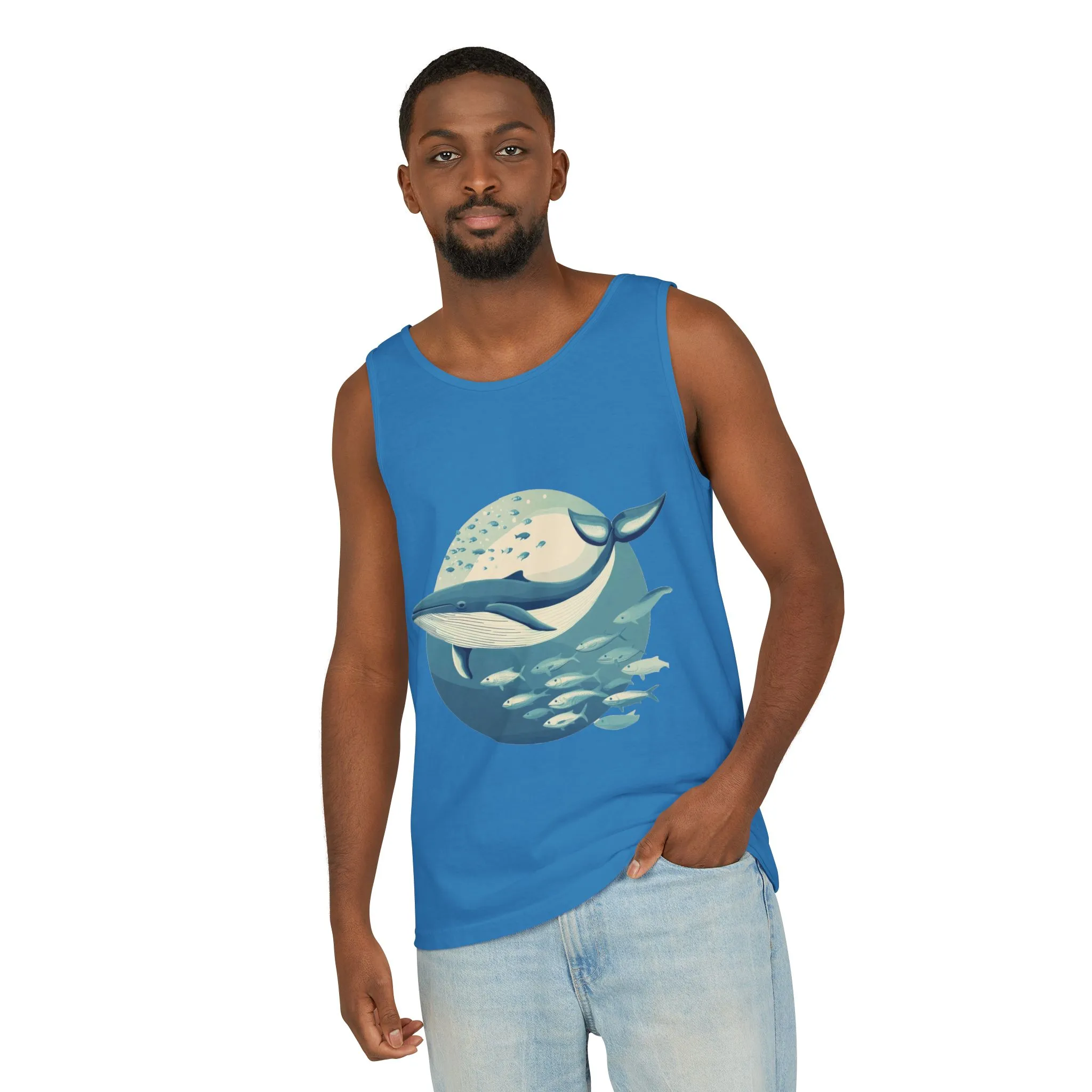 Ocean-Inspired Unisex Tank Top, Whale Design Shirt, Summer Casual Wear, Beach Vibes Gift, Eco-Friendly Fashion - Image 27