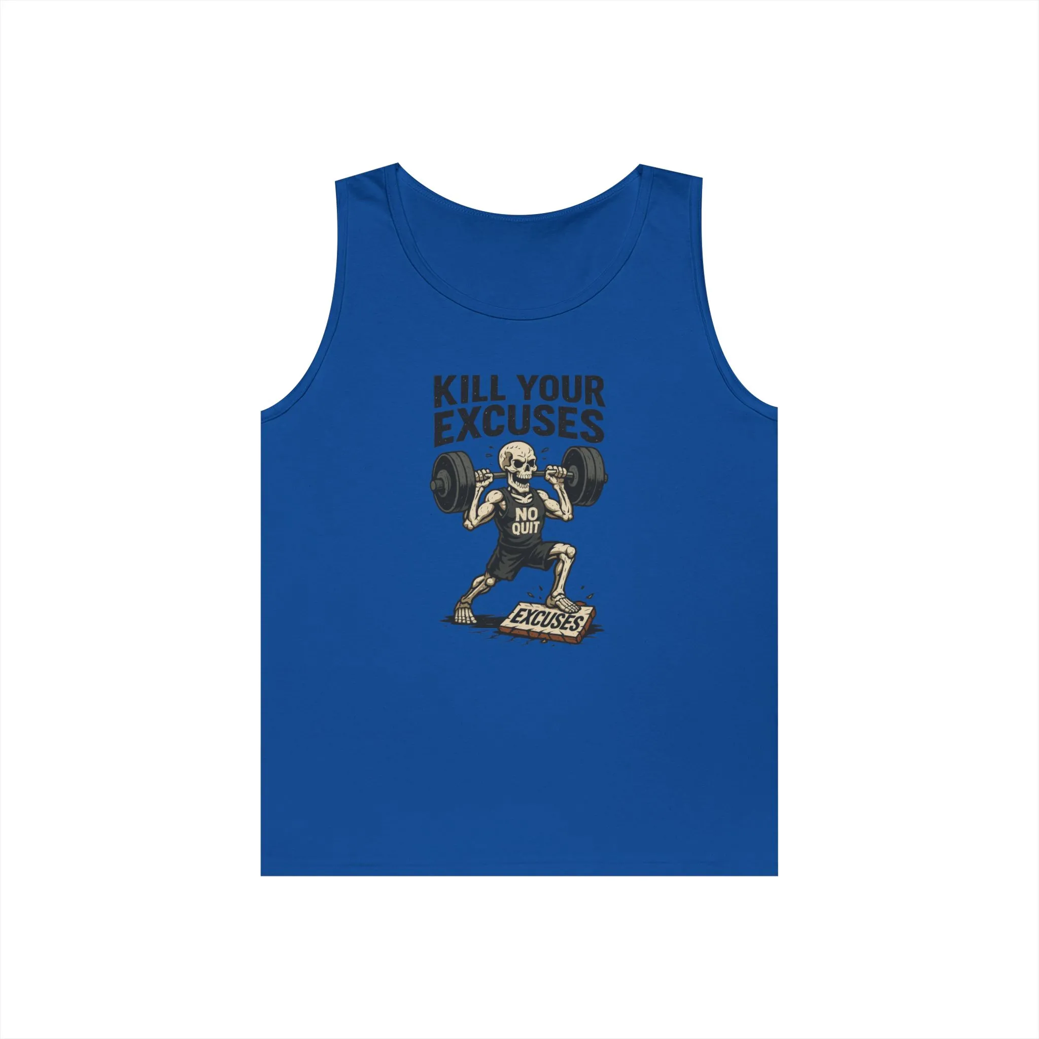 Mens Gym Tank Top, Funny Skeleton Workout Tank, No Quit Fitness Shirt, Motivational Exercise Tee for Gym Lovers, Fitness Gifts - Image 13