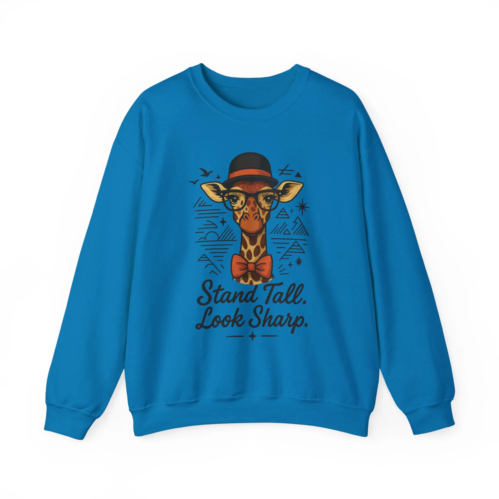 Stylish Giraffe Sweatshirt - Stand Tall, Look Sharp, Unisex Sweater for Animal Lovers, Cozy Gift, Fun Fashion for All Seasons - Image 25