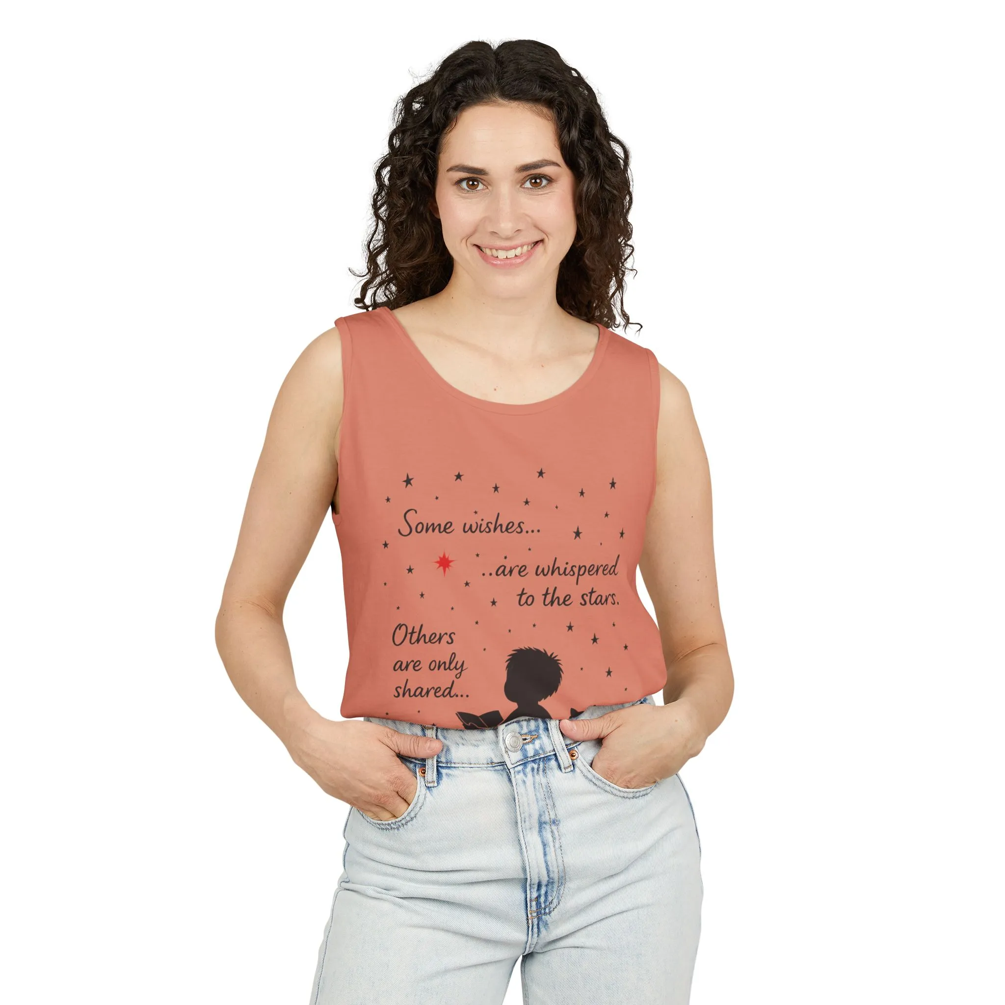 Whimsical Cat Lover's Tank Top, Inspirational Quote Top, Womens Garment-Dyed Summer Shirt, Gifts for Cat Moms, Casual Wear, Pet [...] - Image 35