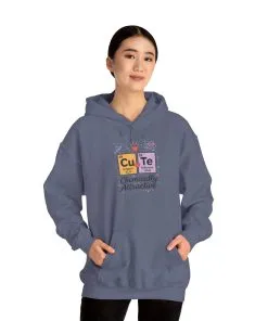 Cute Chemistry Hoodie for Women, CuTe Periodic Table Sweatshirt, Chemically Attractive Science Gift for Her, Great for Birthdays & Holidays
