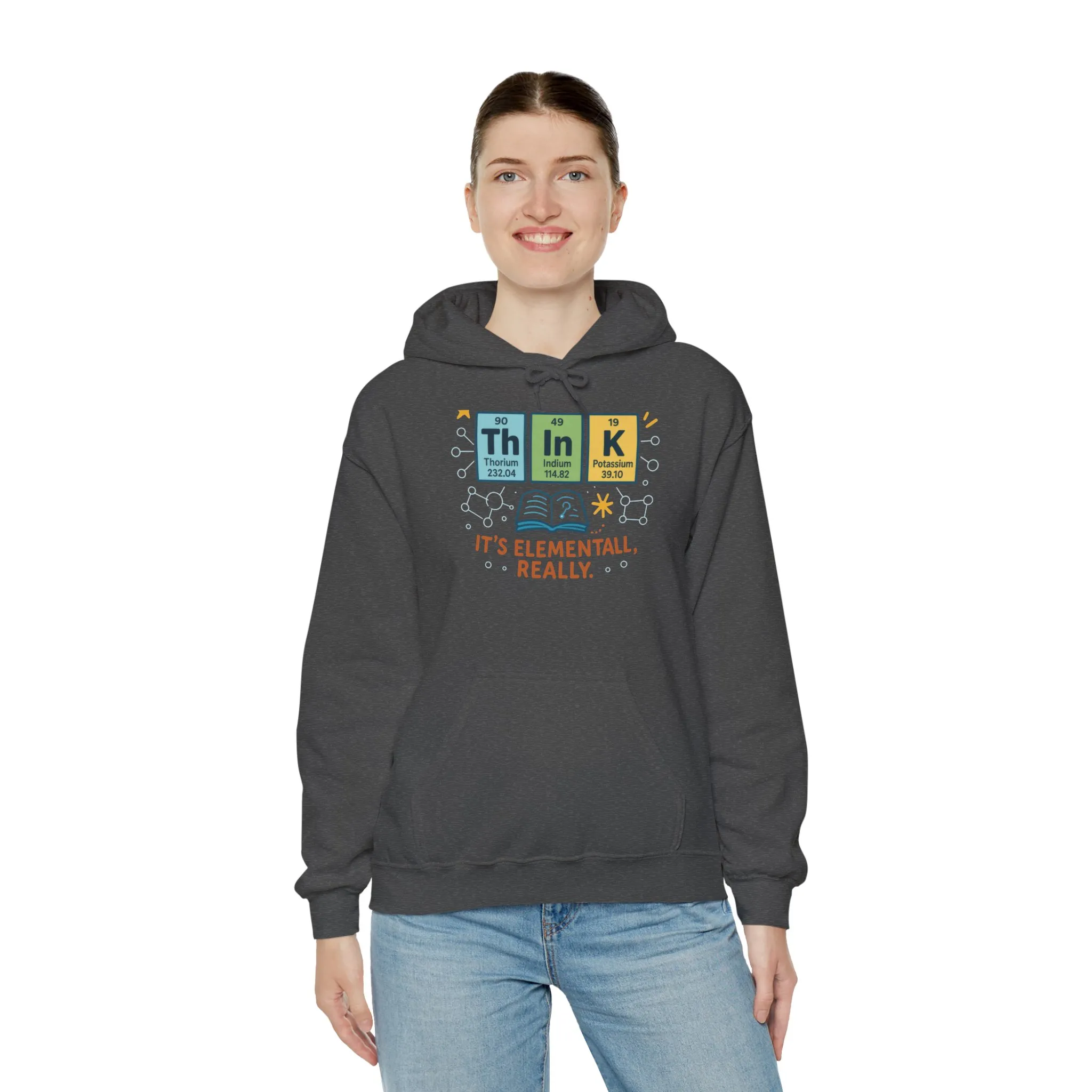 Think Hoodie for Women, Funny Chemistry Hoodie, Element of Humor Science Sweatshirt, Nerdy Gift for Her, Gift for Students, Science Lovers - Image 39