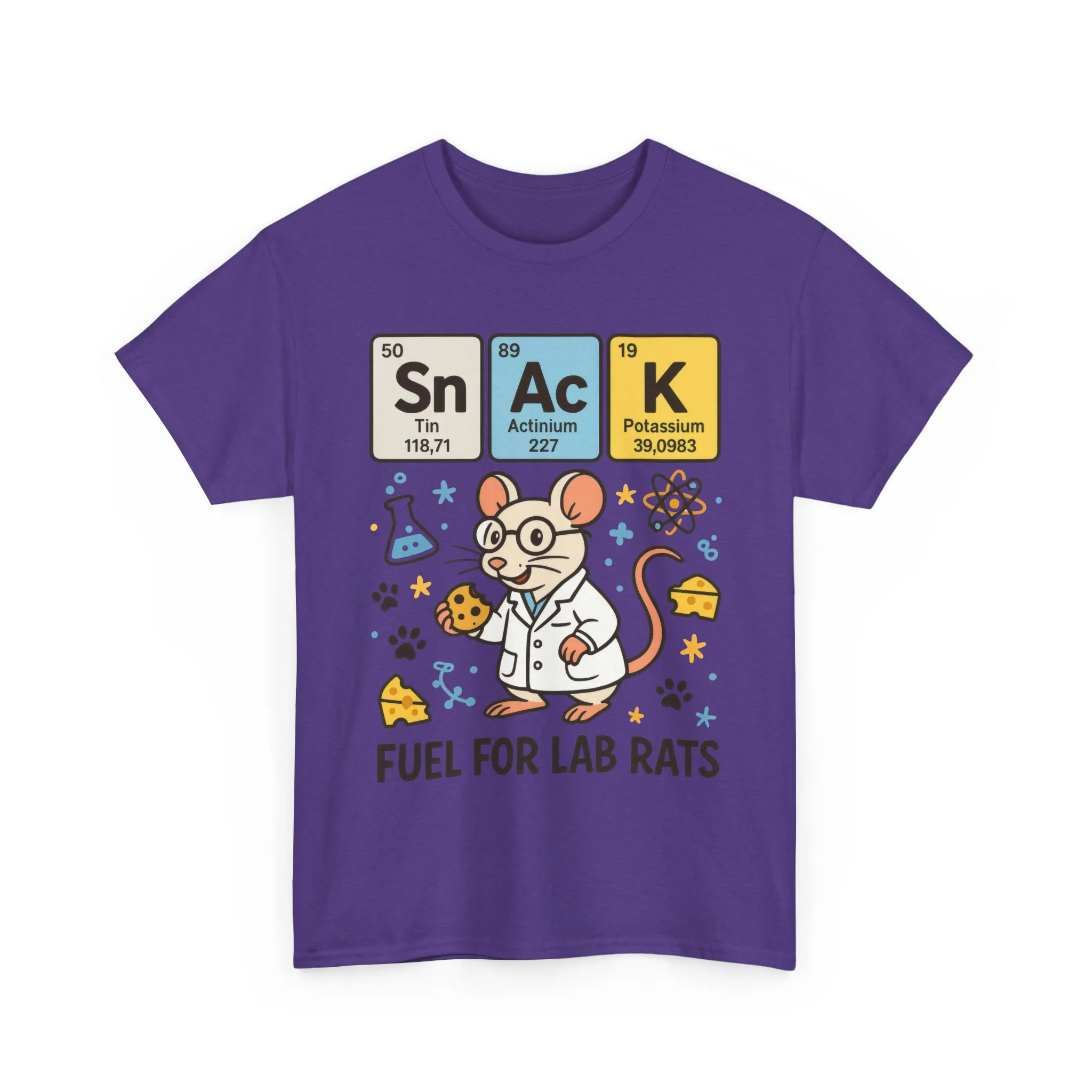 Funny Womens Science T-Shirt,Periodic Table Tee, Fuel for Lab Rats Nerdy Shirt, Gifts for STEM Lovers, Quirky Science Apparel - Image 22