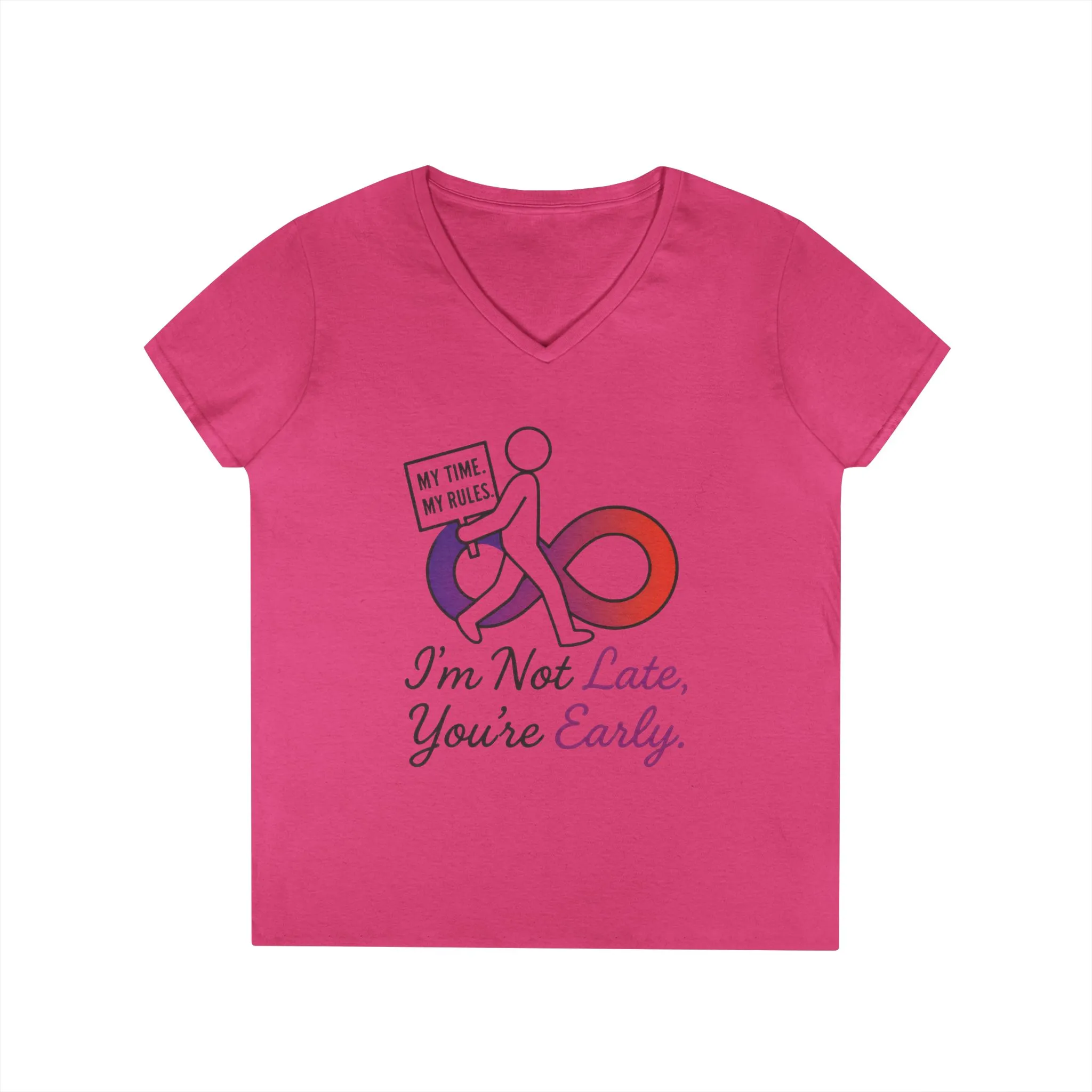 My Time My Rules Women's V-Neck T-Shirt, Funny T-Shirt, Casual Wear, women empowerment tee, confident woman shirt, self love t shirt - Image 19