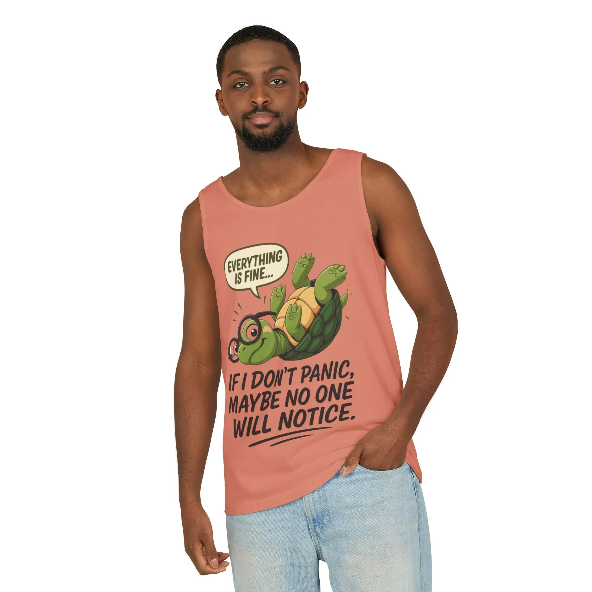 Mens Funny Turtle Graphic Tank Top, Summer Apparel, Gift for Animal Lovers, Beach Day Essentials, Mens Casual Wear, Relaxed Vibes - Image 20