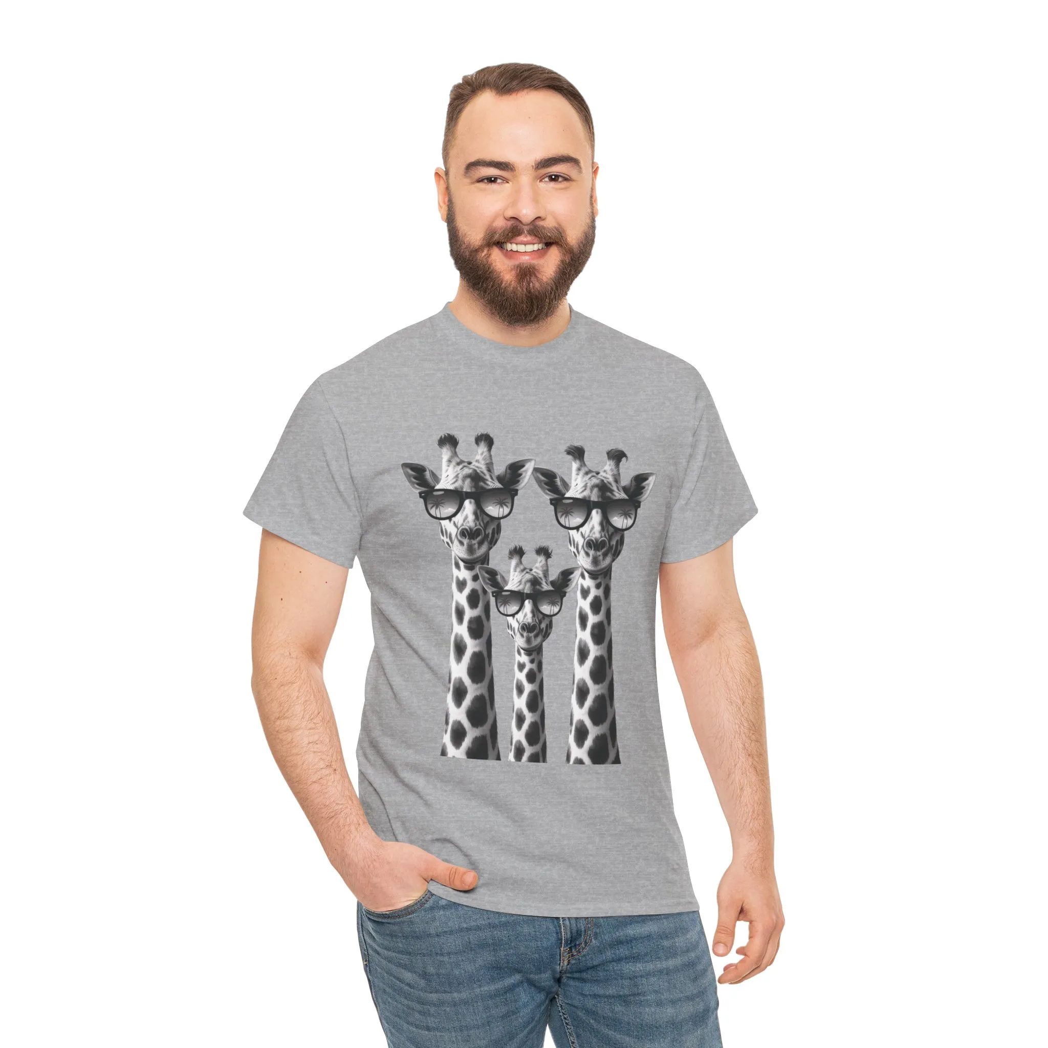 Cool Giraffes Unisex Tee, Fun Gift for Animal Lovers, Nature Enthusiasts, Safari Wildlife Lover Shirt - Image 10