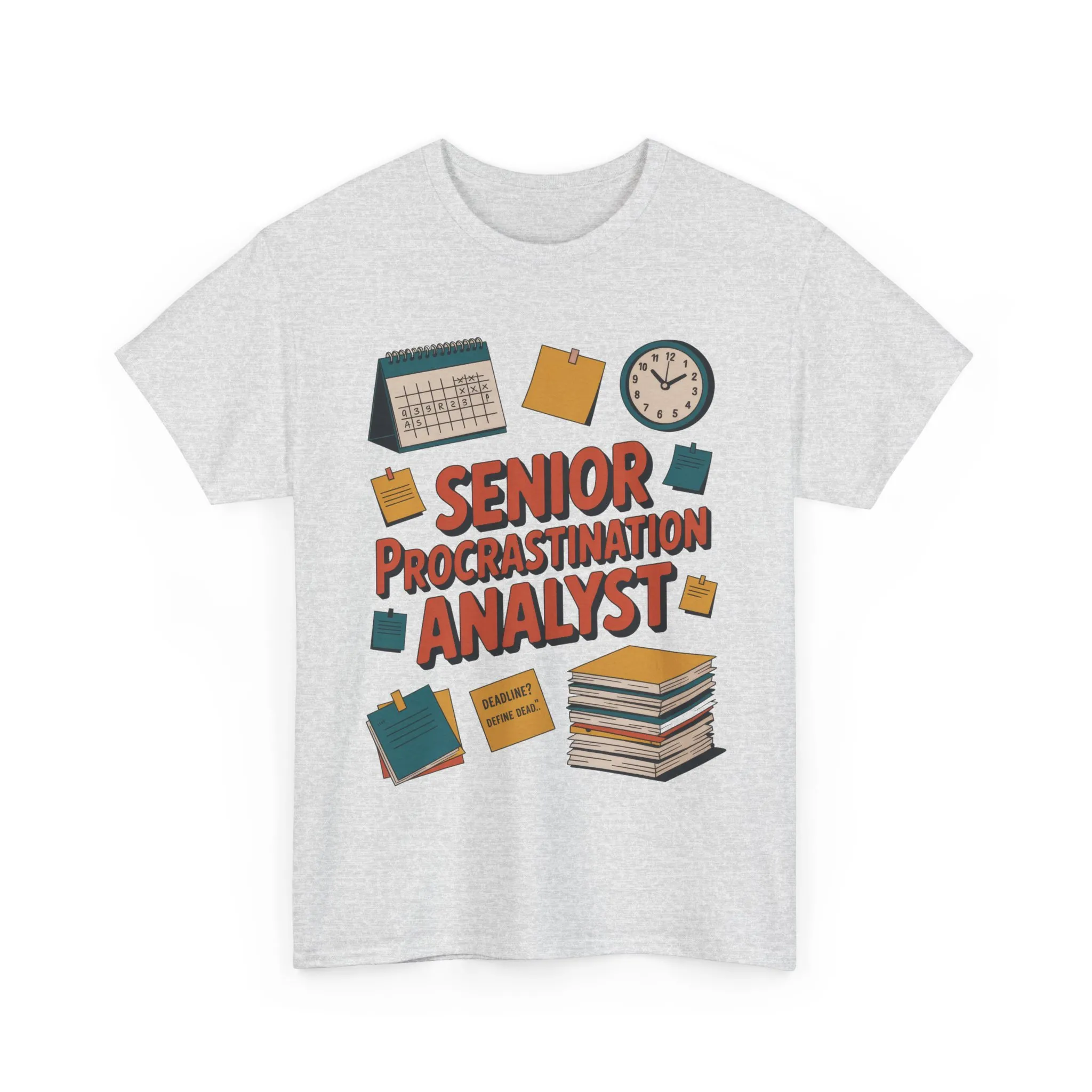 Senior Procrastination Analyst Tee, Funny Office Shirt, Gift for Graduates, Motivation T-Shirt, Humor Apparel, Job Humor Clothing - Image 6