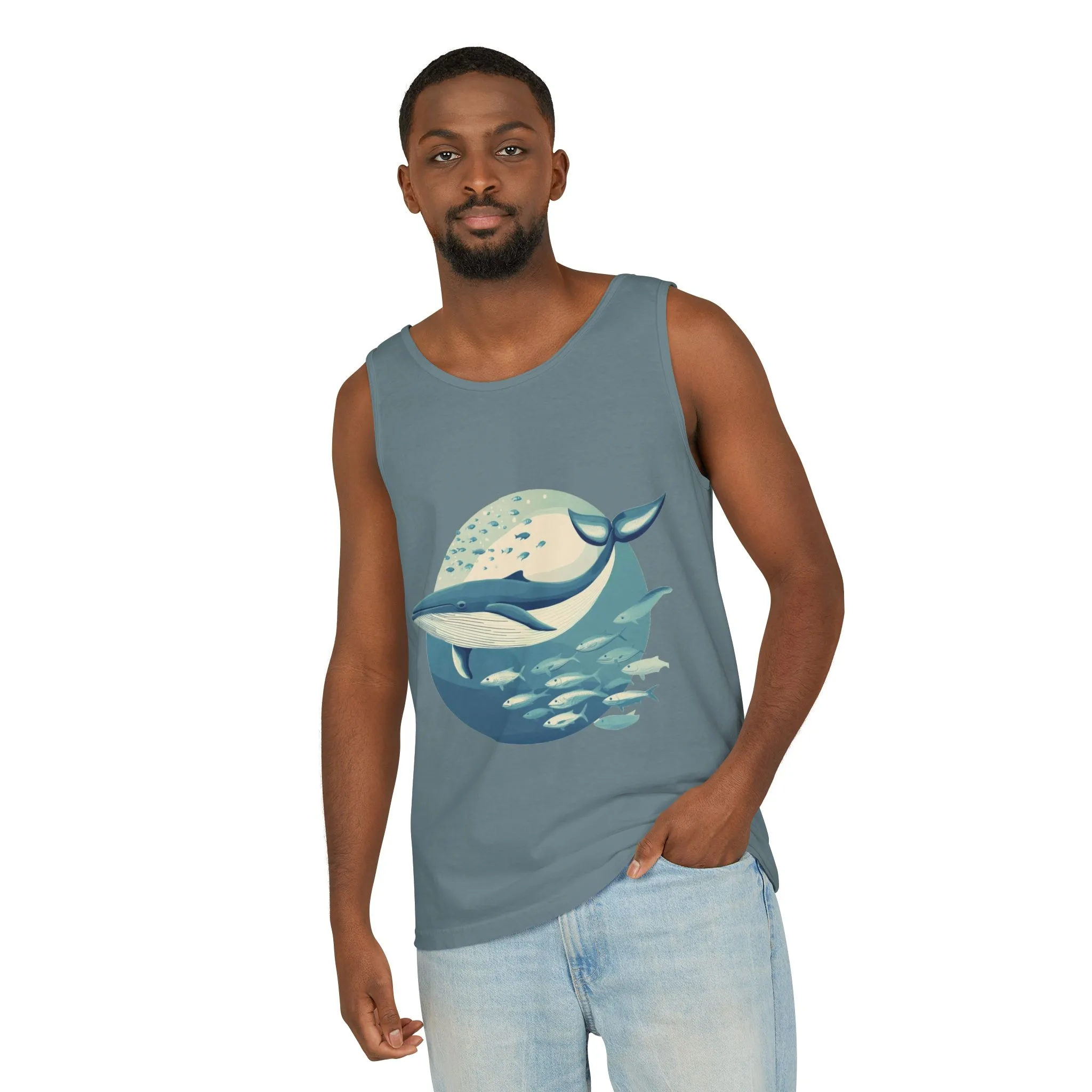 Ocean-Inspired Unisex Tank Top, Whale Design Shirt, Summer Casual Wear, Beach Vibes Gift, Eco-Friendly Fashion - Image 24