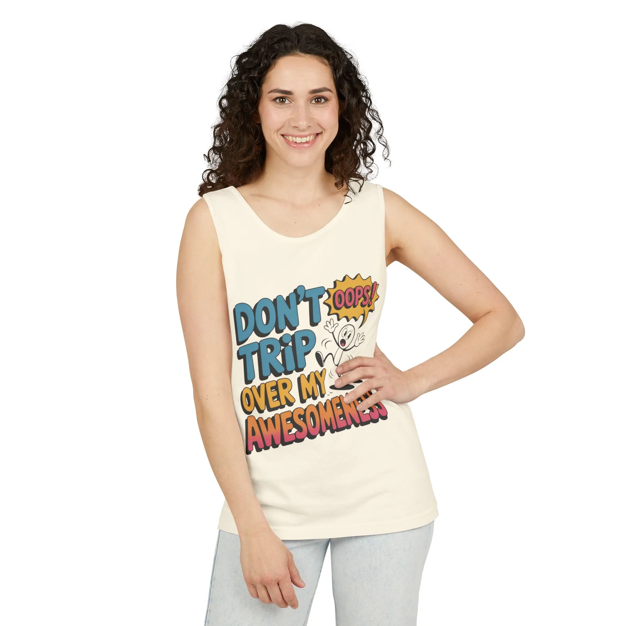 Funny Graphic Tank Top, Don't Trip Over My Awesomeness Tank, Womens Cotton Tank for Casual Wear, Gift for Friends, Birthday Gift, Humor Tee - Image 33