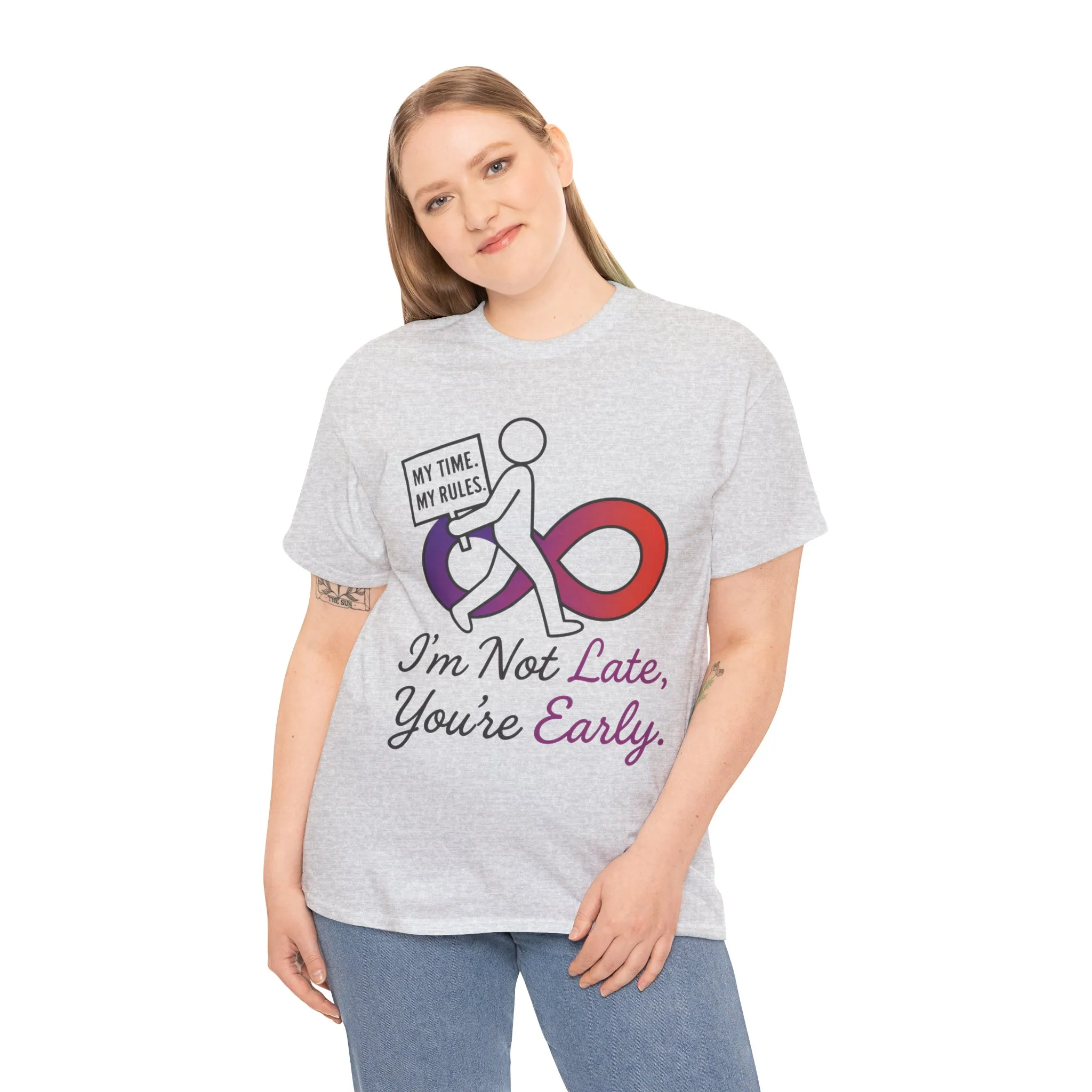 My Time My Rules Women's Heavy Cotton Tee, Funny T-Shirt, Casual Wear, women empowerment tee, confident woman shirt, self love t shirt - Image 6