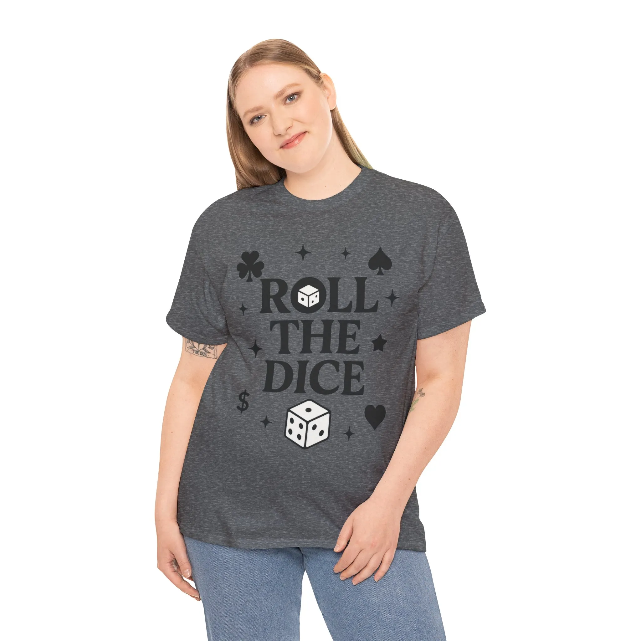 Fun Dice & Card Games Unisex Tee, Perfect for Game Nights, Gifts for Gamers, Poker Events, Gambling Shirt, Casino Wear, Poker T-Shirt - Image 3