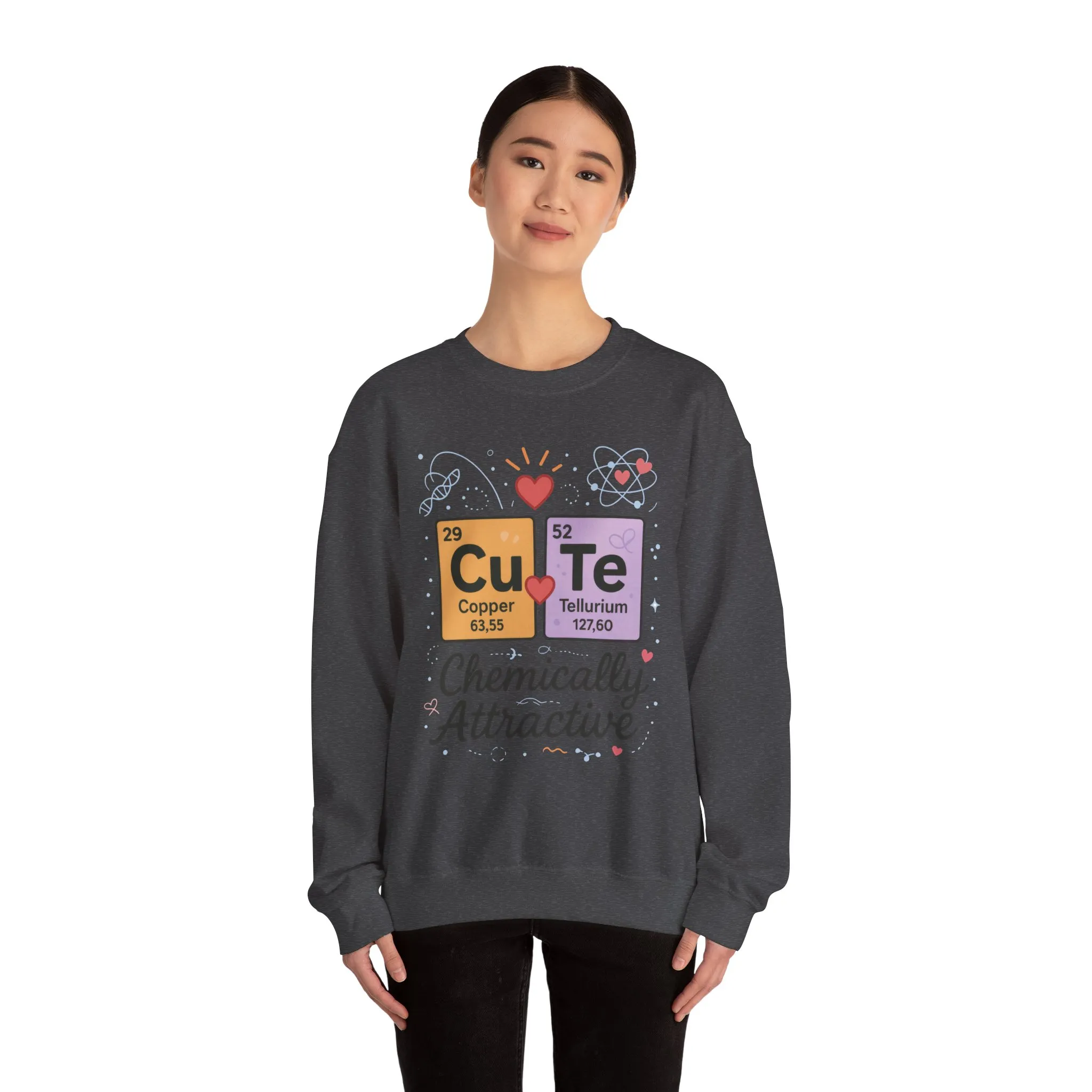 Cute Chemistry Sweatshirt for Women, Periodic Table Sweatshirt, Chemistry Gift for Her, Gift for Science Lovers, Valentine's Day Sweatshirt - Image 11