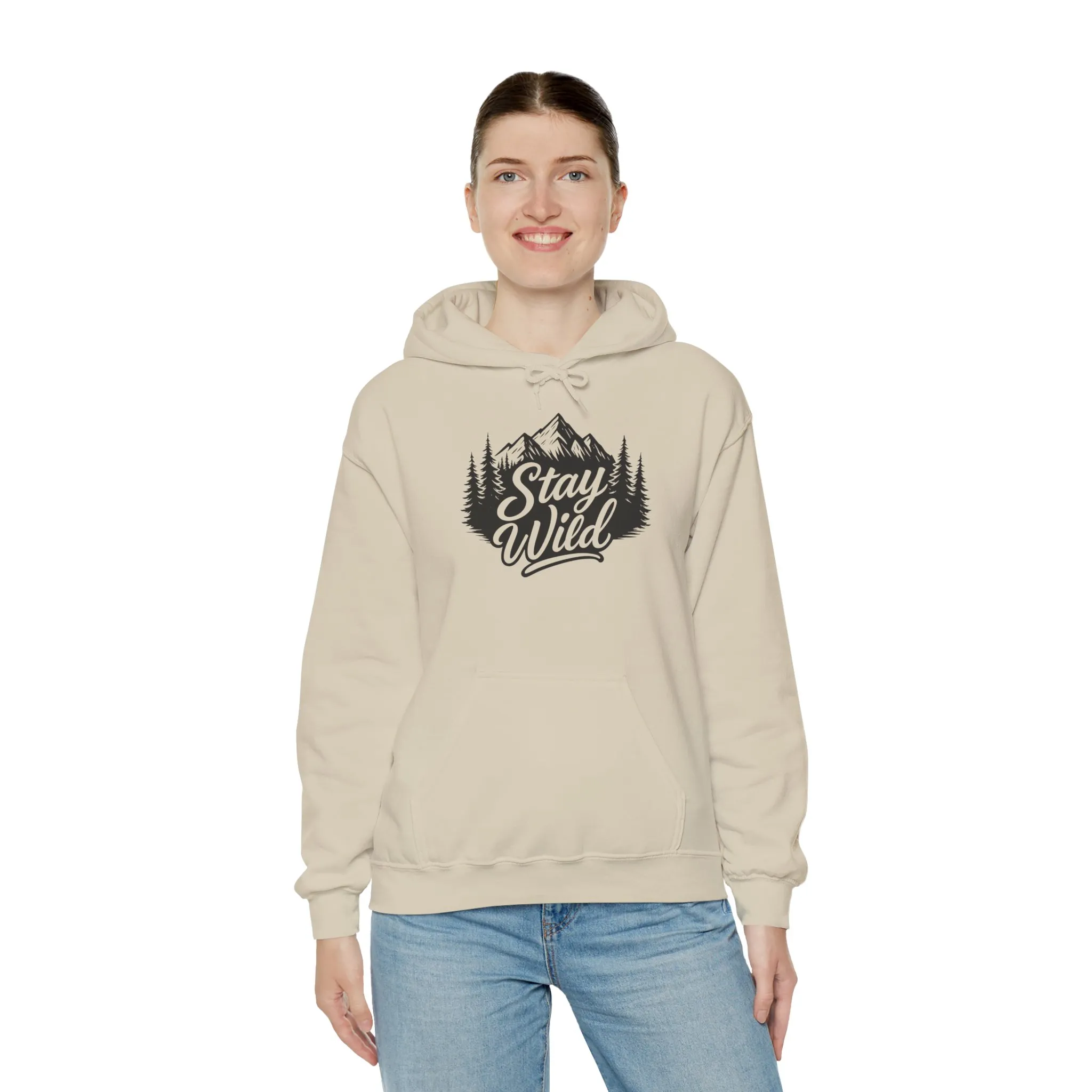 Stay Wild Hoodie, Nature Lover Unisex Pullover, Mountain Adventure Hiking Sweatshirt, Outdoorsy Gift for Him Her - Image 13