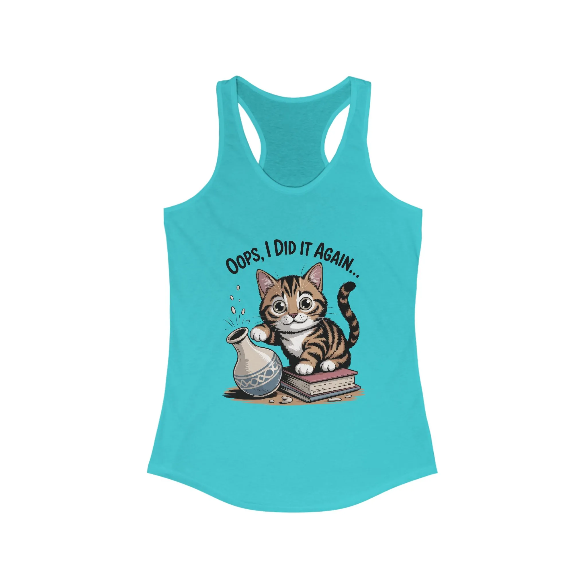 Cute Cat Oops I Did It Again Tank Top, Pet Lover Apparel, Funny Cat Shirt, Gifts for Cat Lovers, Summer Fashion Top - Image 9