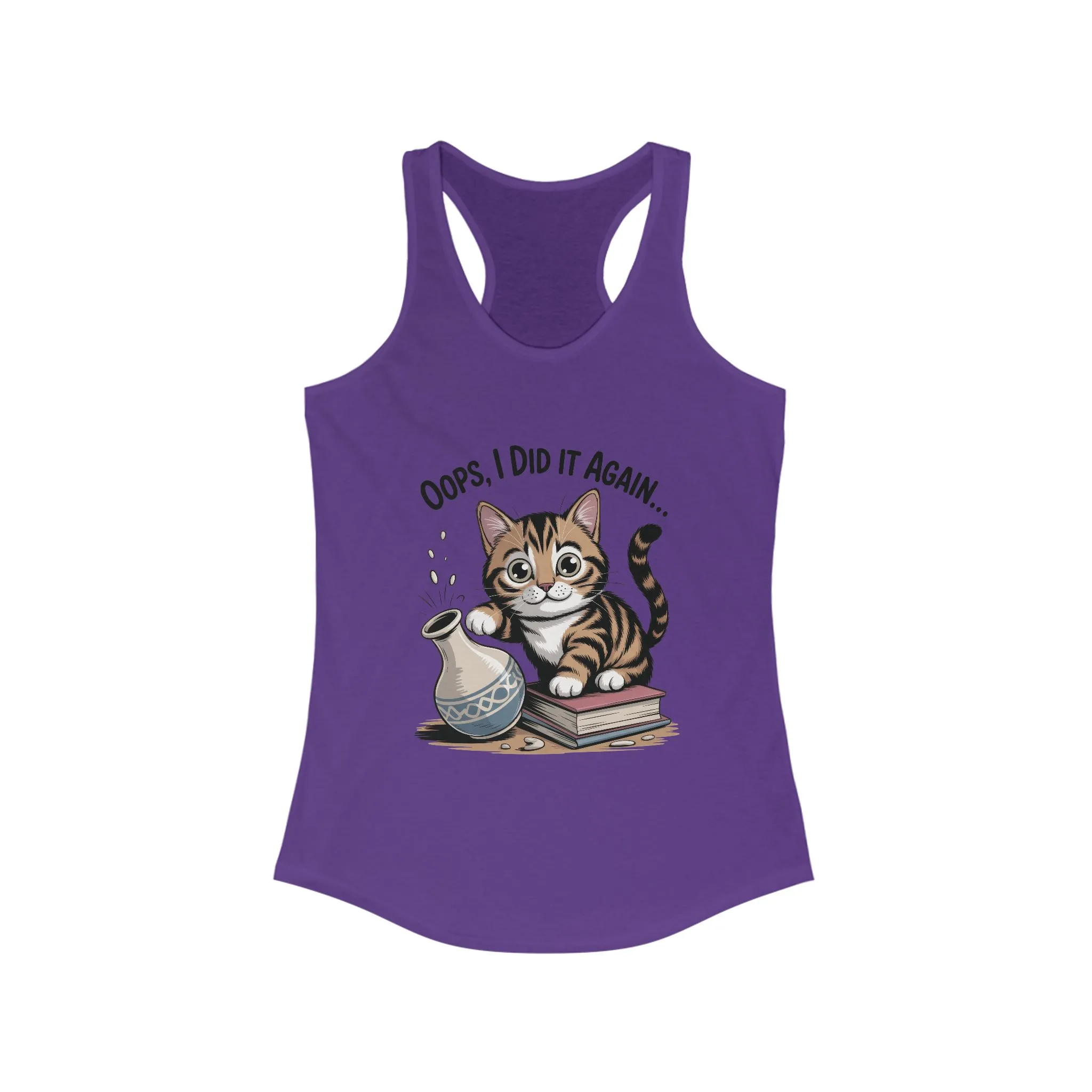 Cute Cat Oops I Did It Again Tank Top, Pet Lover Apparel, Funny Cat Shirt, Gifts for Cat Lovers, Summer Fashion Top - Image 17