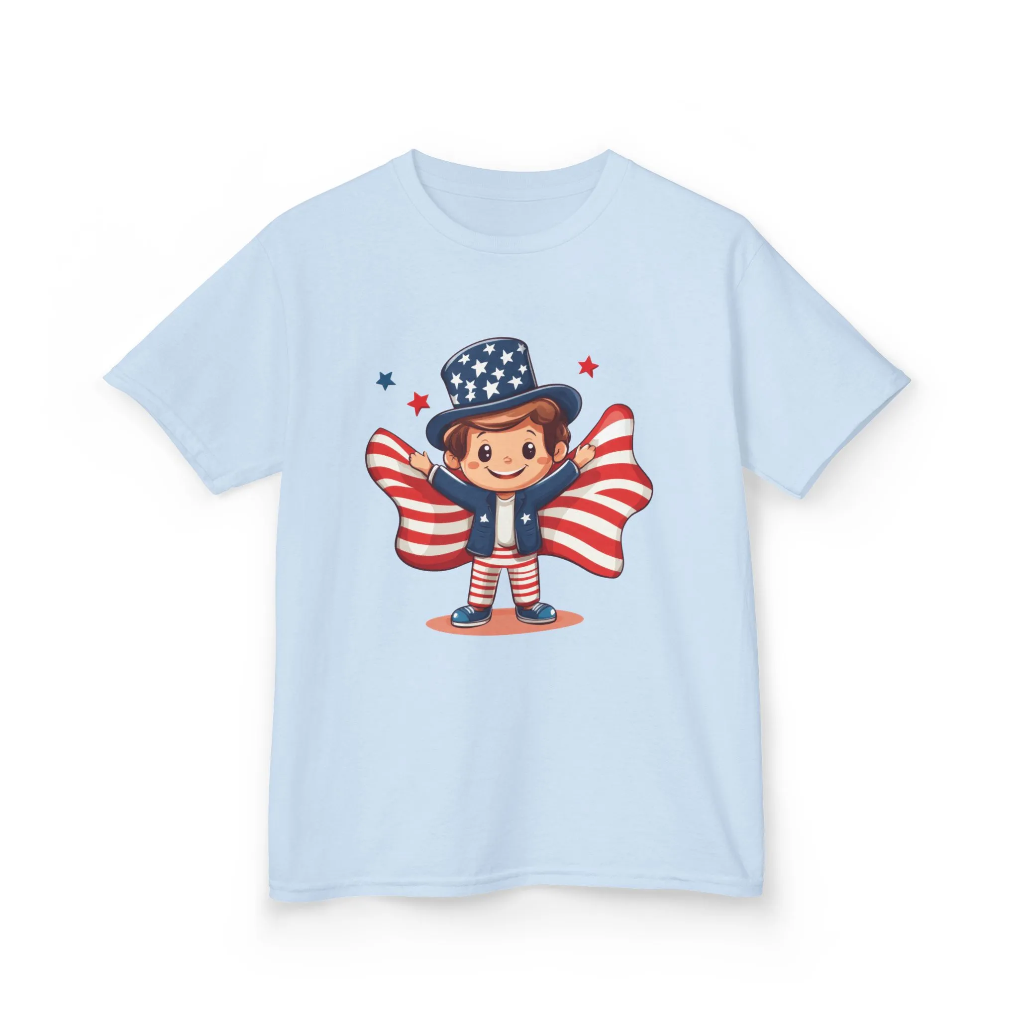 4th of July Kids T-Shirt,Kids Unisex Patriotic Tee, American Flag Outfit for Boys and Girls, Independence Day Shirt, Cute American Shirt - Image 31