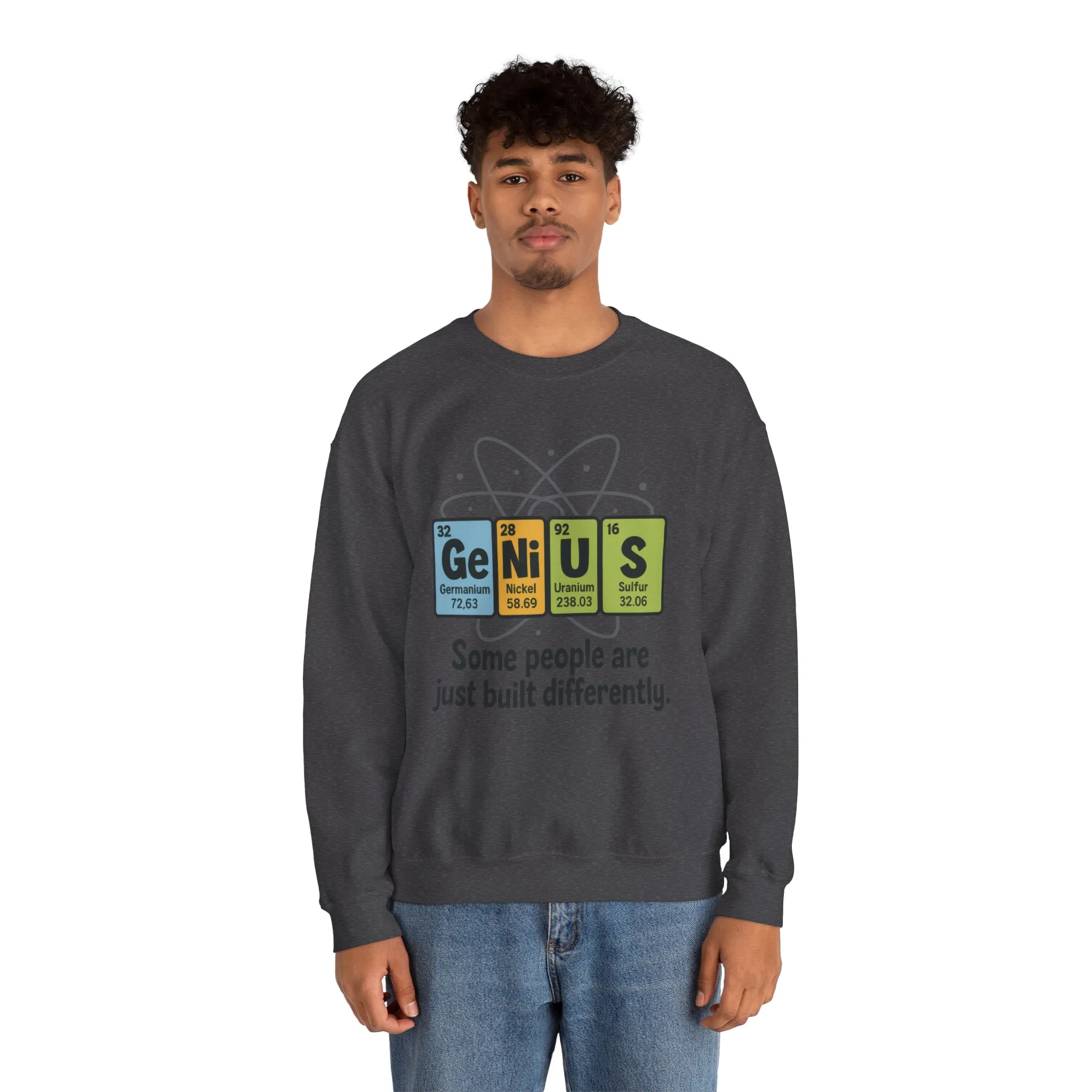 Funny Mens Genius Sweatshirt, Periodic Table Nerd Pullover, Smart Science Gift for Him, Genius Sweatshirt, Science Lovers Gift - Image 12