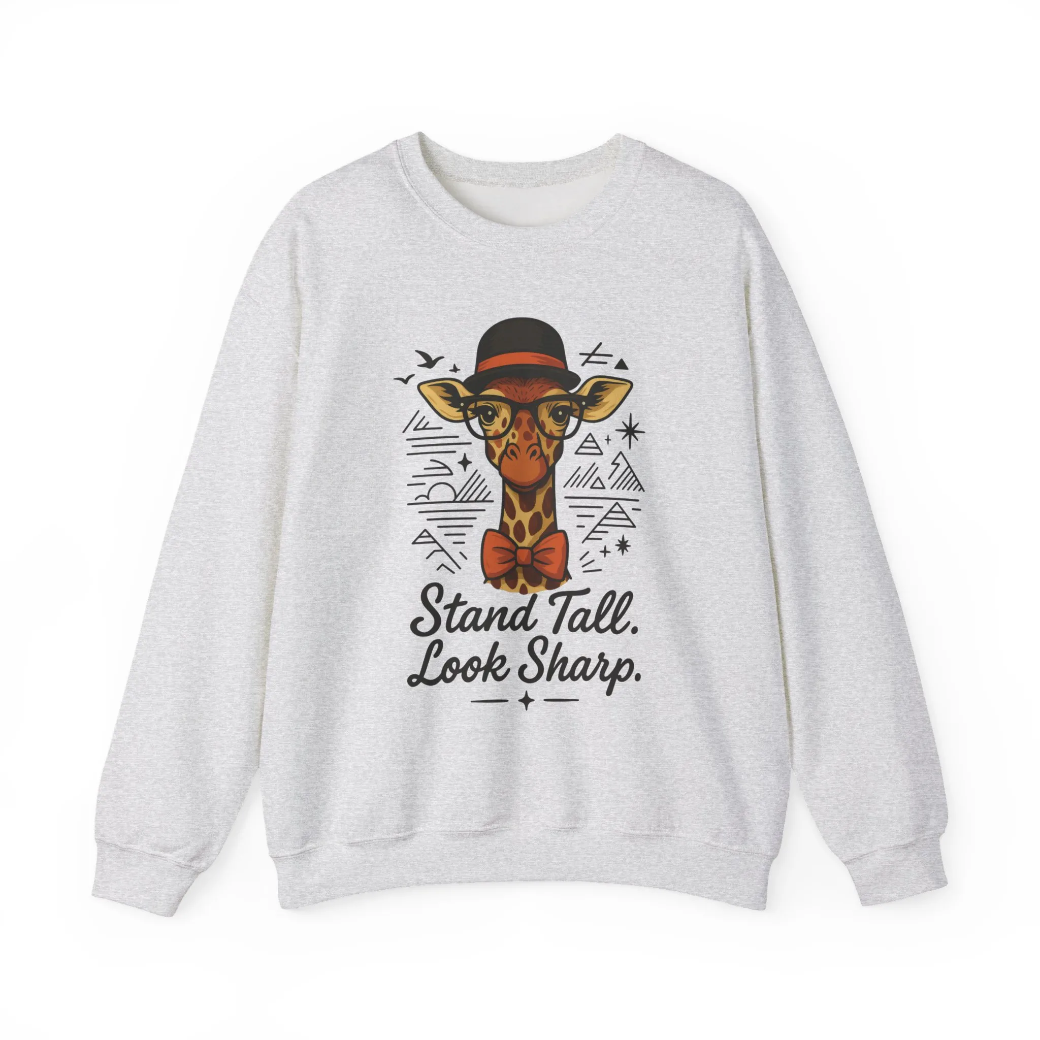 Stylish Giraffe Sweatshirt - Stand Tall, Look Sharp, Unisex Sweater for Animal Lovers, Cozy Gift, Fun Fashion for All Seasons - Image 35
