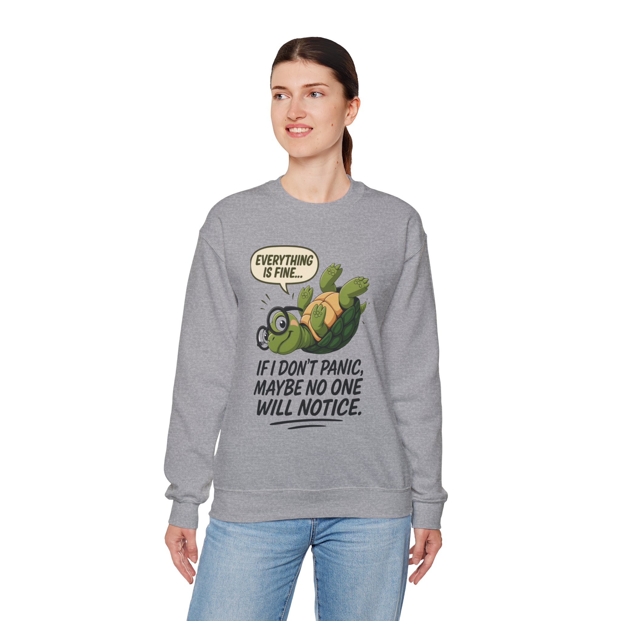 Casual Humor Unisex Sweatshirt, Perfect Gift for Anxiety Relief, Social Anxiety Joke, Quirky Graphic Sweatshirt, Introvert Humor Gift - Image 19