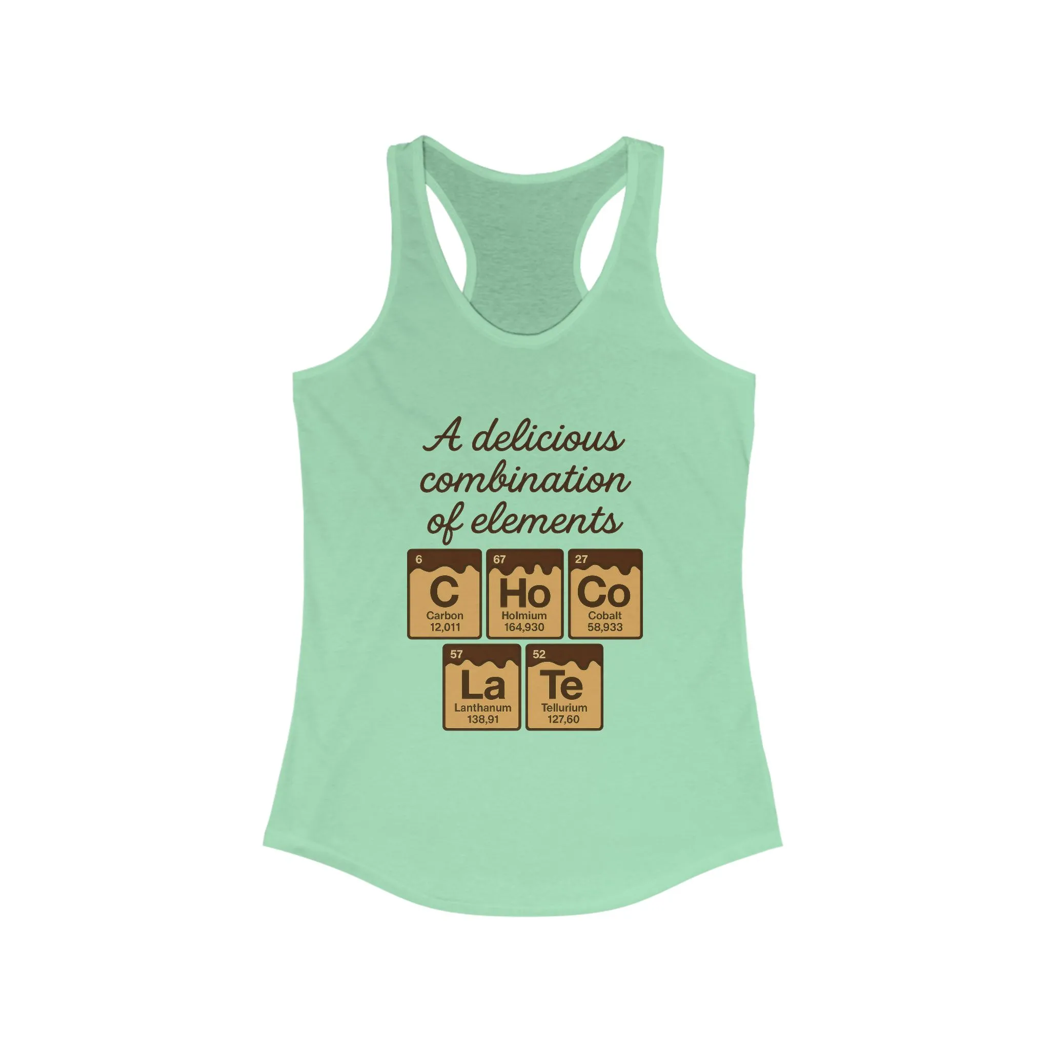 Chemical Elements Racerback Tank, Cute Exercise Top, Gym Shirt, Science Gift, Women's Workout Clothing - Image 5