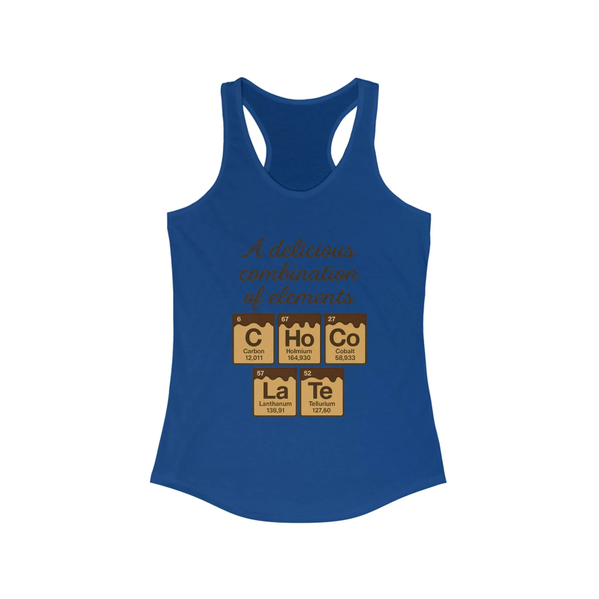 Chemical Elements Racerback Tank, Cute Exercise Top, Gym Shirt, Science Gift, Women's Workout Clothing - Image 9
