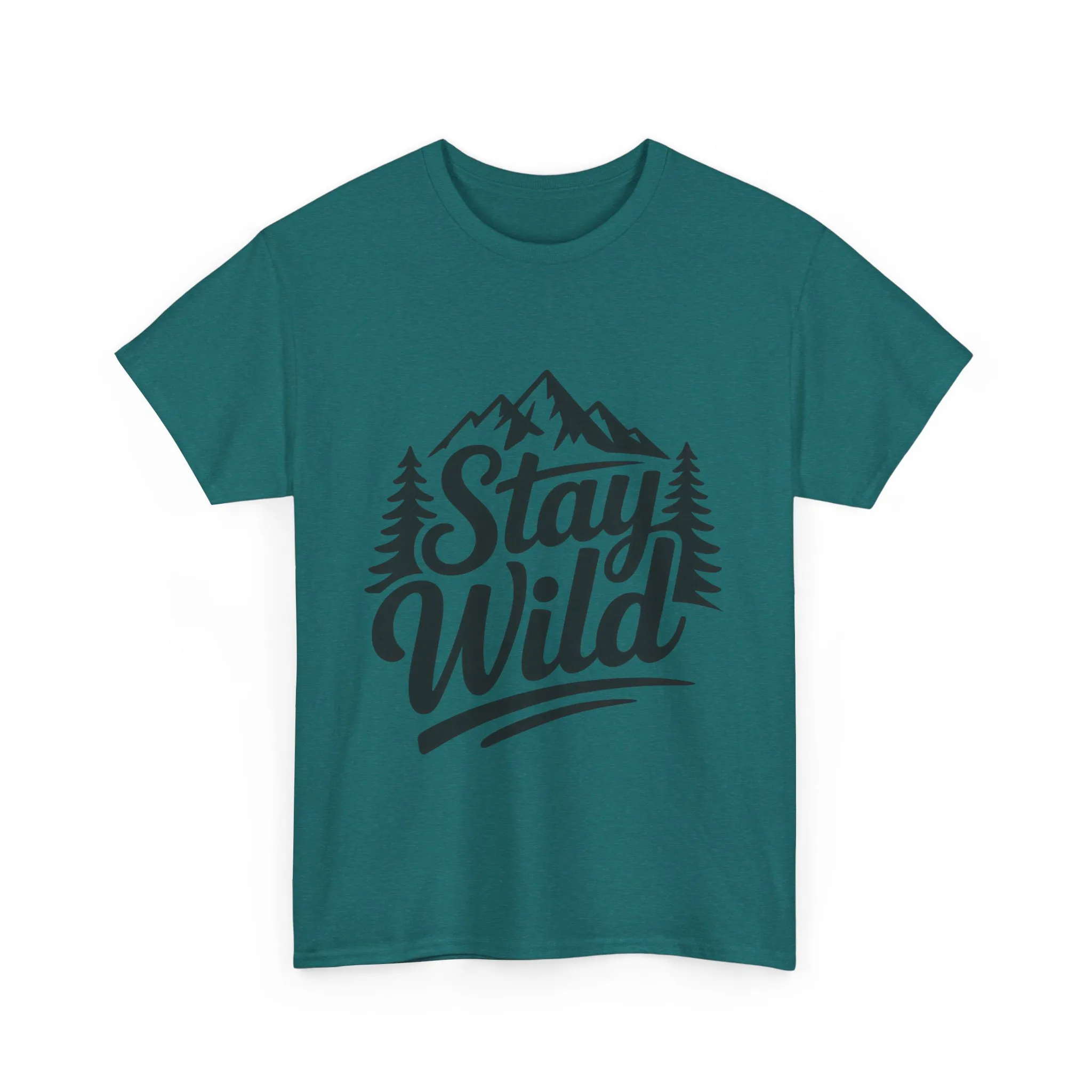 Stay Wild Adventure Tee, Unisex Heavy Cotton Tee for Nature Lovers, Camping, Hiking, Gifts for Outdoorsy Friends, Nature Graphic Tee - Image 22