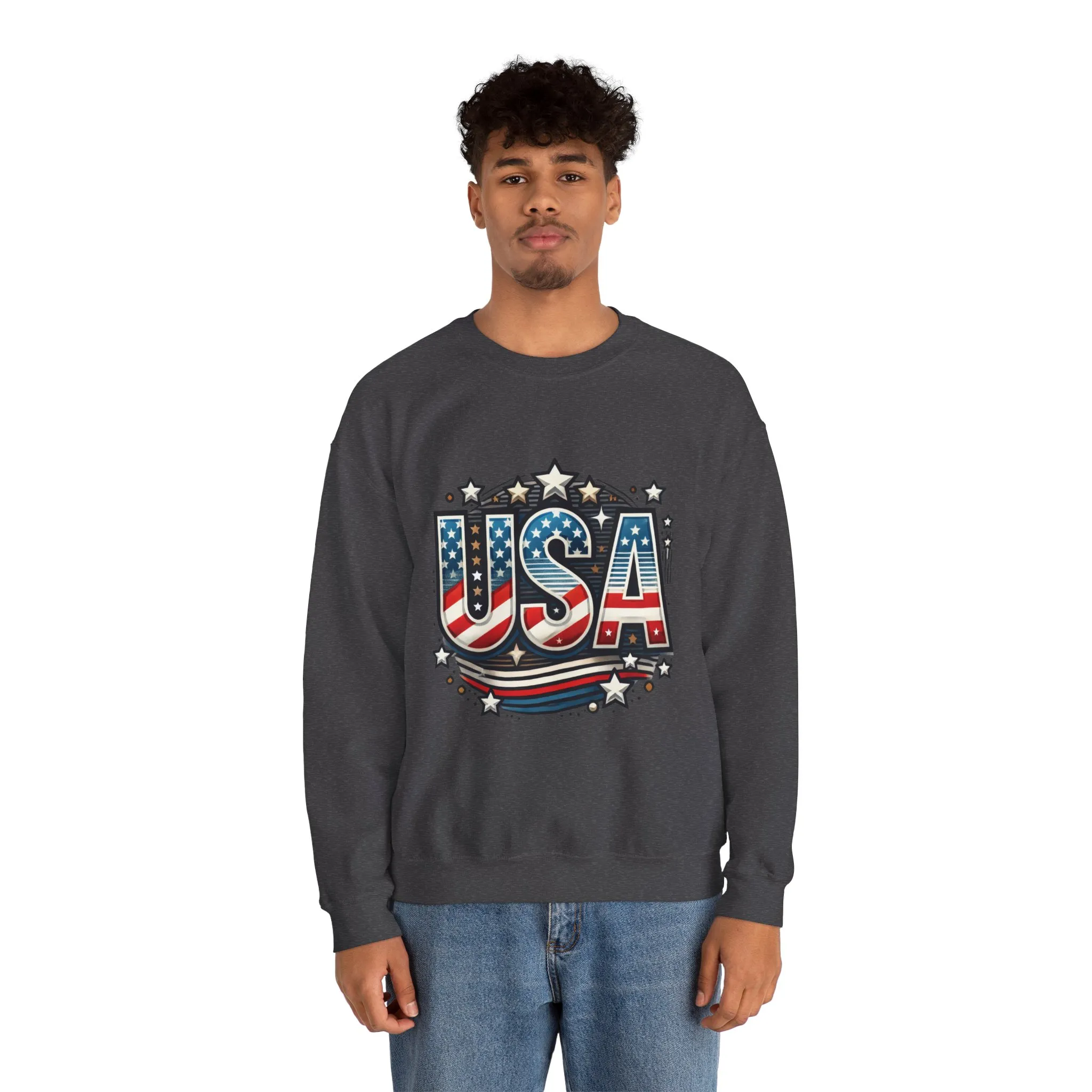 USA Pride Crewneck Sweatshirt, Comfortable Unisex Top, Great for Fourth of July, Independence Day, Everyday Wear, Cozy Gift - Image 17