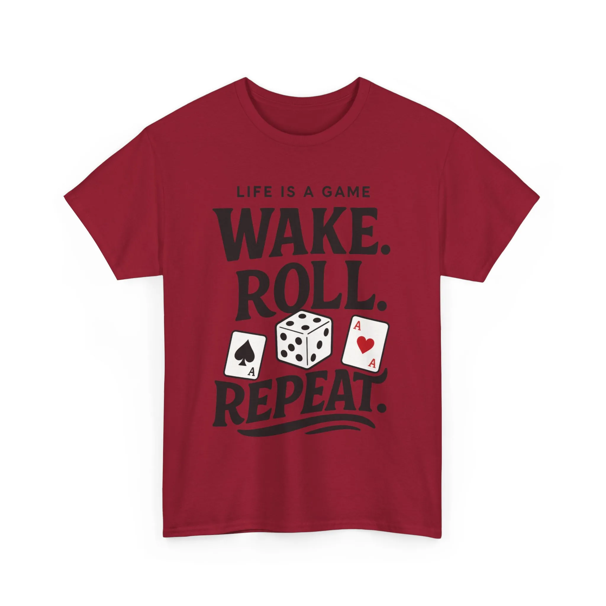 Game On Unisex Heavy Cotton Tee, Perfect for Gamers, Funny Dice & Cards Shirt, Unisex Gambling Gift, Birthday Celebrations - Image 32