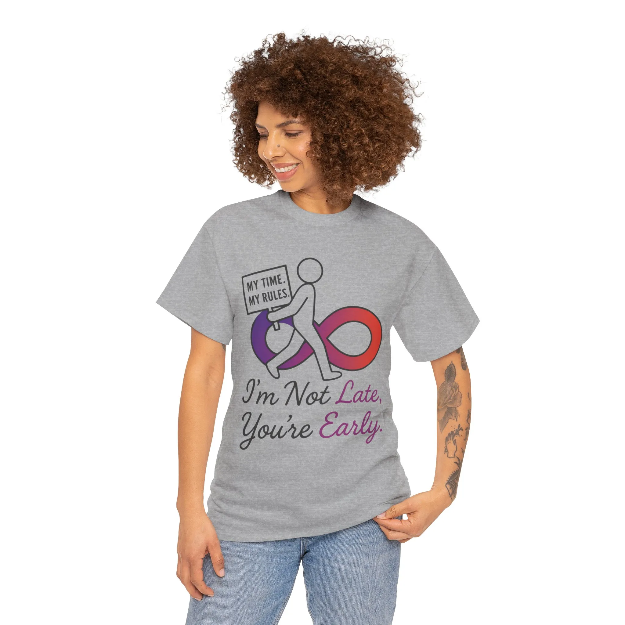 My Time My Rules Women's Heavy Cotton Tee, Funny T-Shirt, Casual Wear, women empowerment tee, confident woman shirt, self love t shirt - Image 8