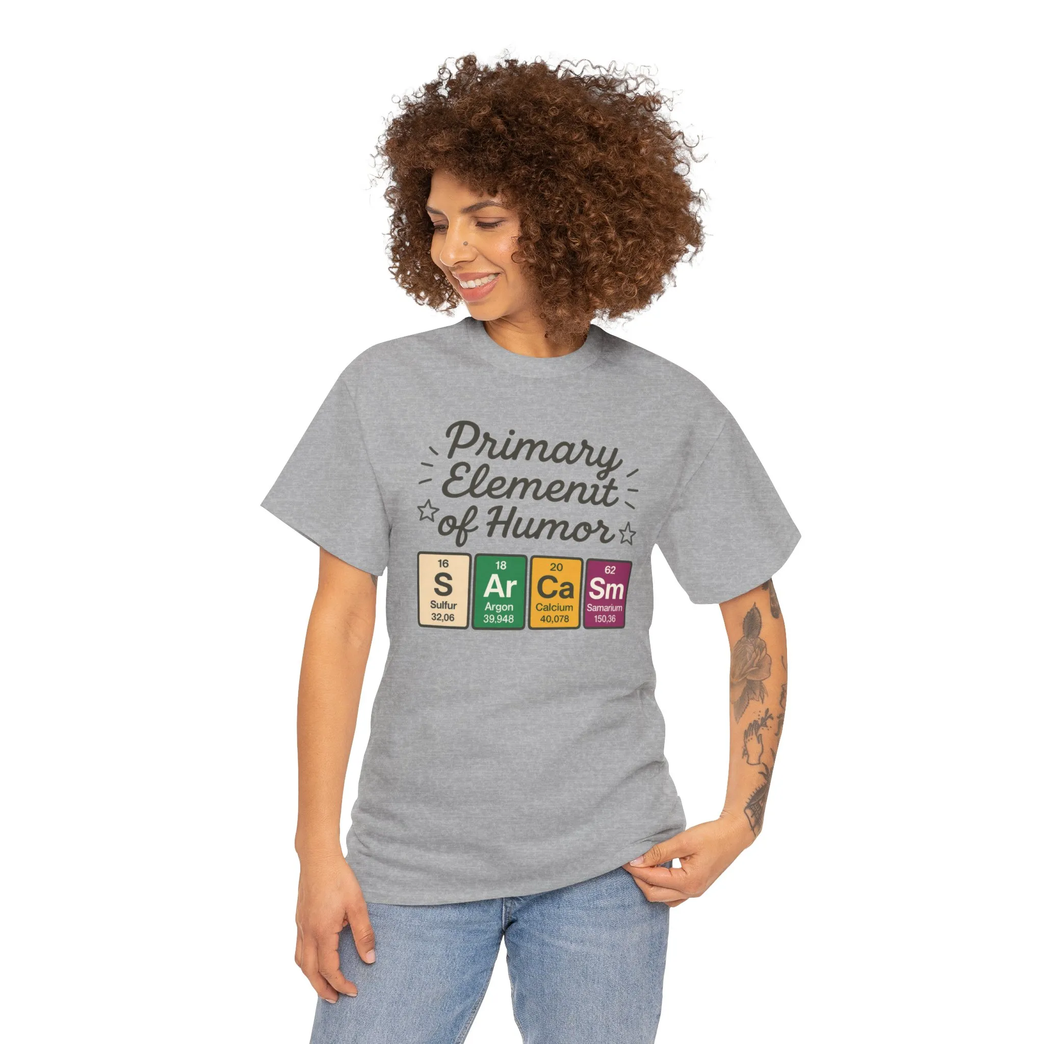 Funny Womens Sarcasm T-Shirt, Element of Humor Tee, Science Nerd Shirt, Chemistry Humor Tee, Gift for Science Lovers, Science Party Apparel - Image 8