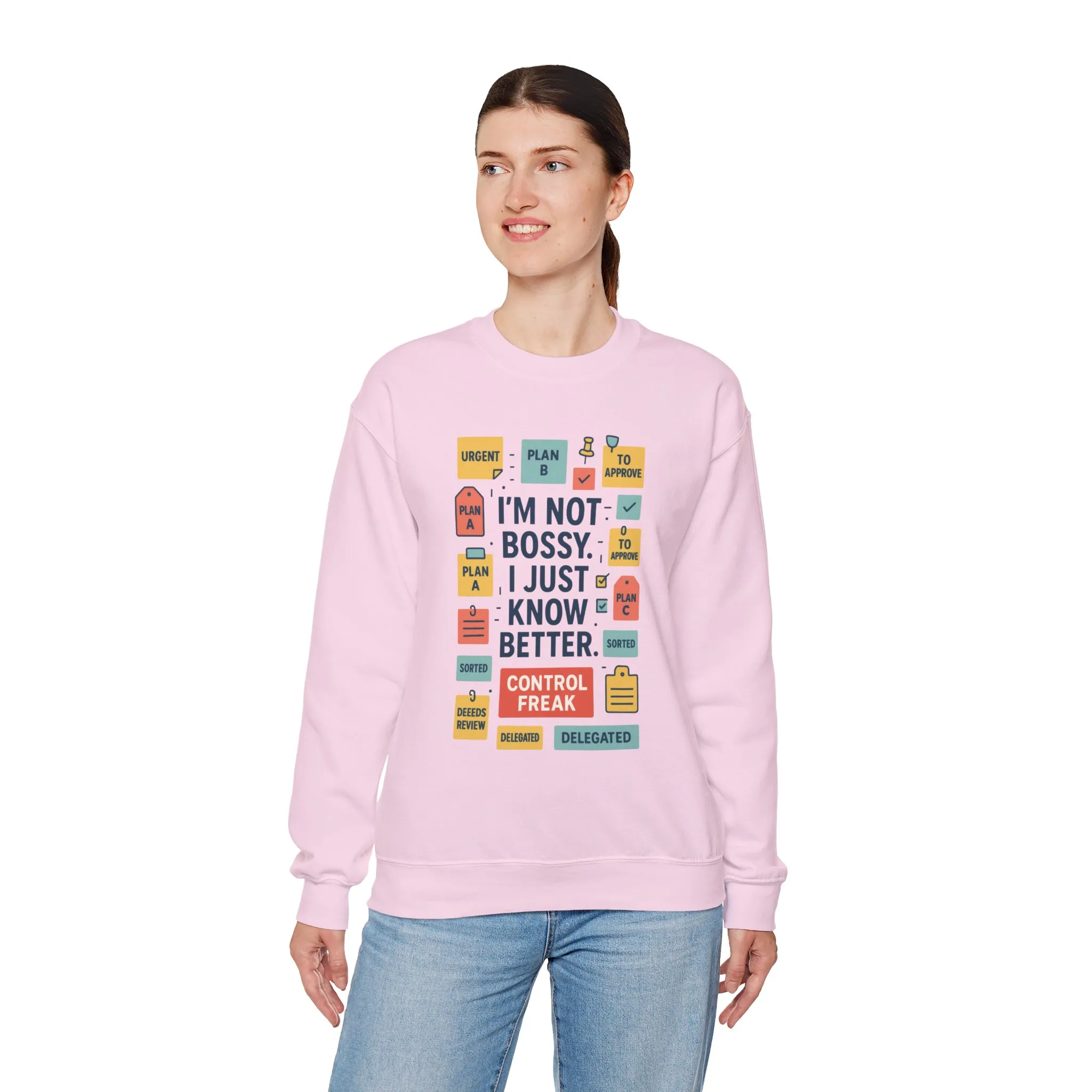 Funny Womens Control Freak Sweatshirt, Bold Sarcastic Quote Pullover, Ideal Gift for Bossy Friends, Funny Womens Sweatshirt - Image 24