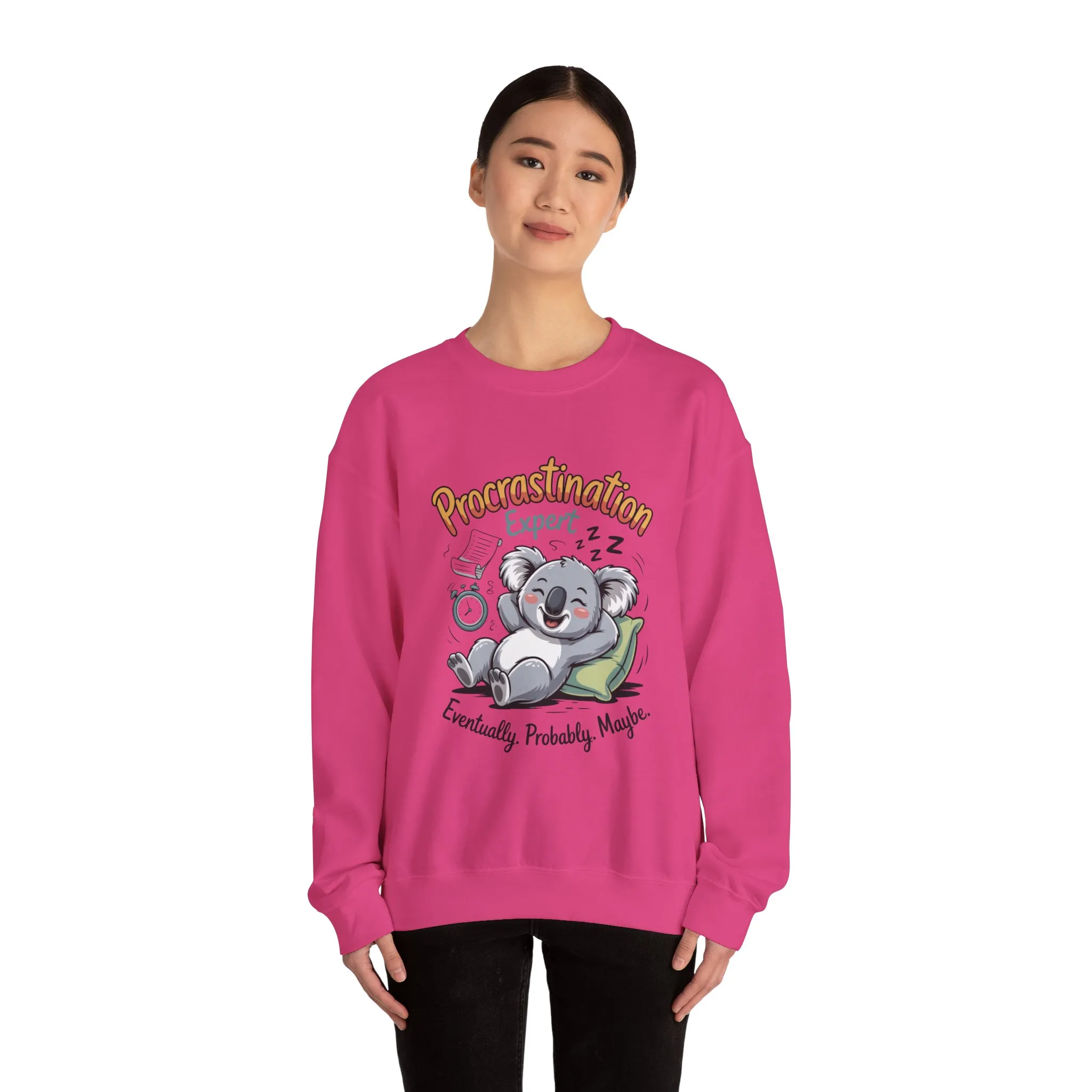 Procrastination Expert Sweatshirt, Funny Crewneck, Cozy Gift for Students, Lazy Day Apparel, Womens Sweatshirt for Relaxation - Image 35