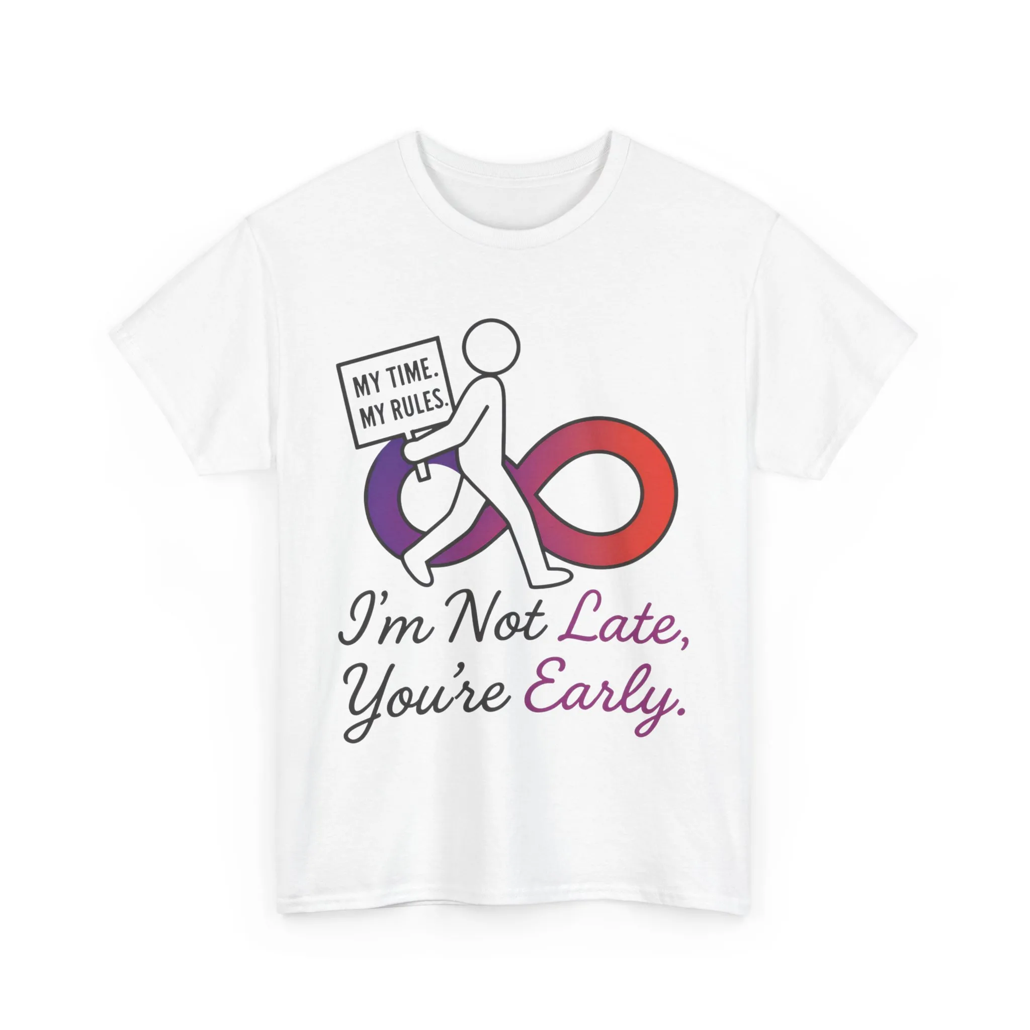 My Time My Rules Women's Heavy Cotton Tee, Funny T-Shirt, Casual Wear, women empowerment tee, confident woman shirt, self love t shirt - Image 2