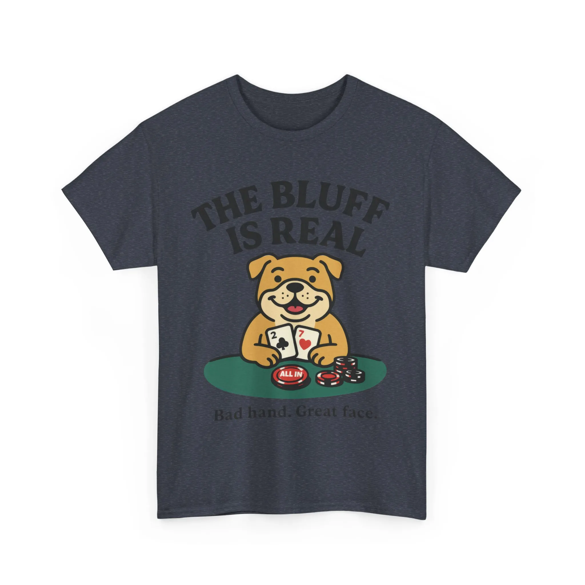 Funny Dog Poker Tee, The Bluff is Real, Animal Lover Gift, Unisex Casino Humor Gift, Poker Night Apparel, Cute Pet Humor T-Shirt - Image 20