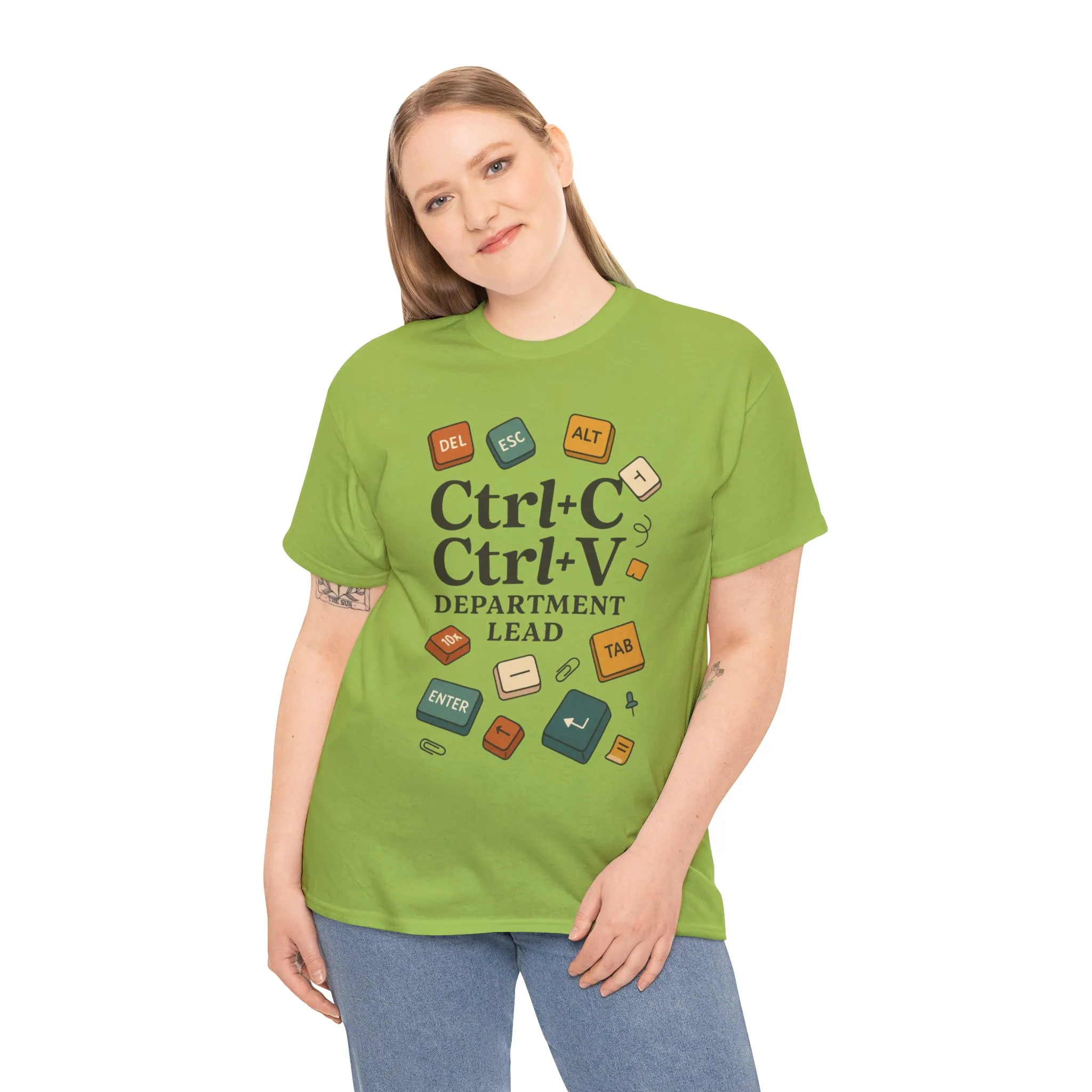 Funny Office T-Shirt, Ctrl+C Ctrl+V Department Lead Tee, Gift for Tech Lover, Creative Workwear, Programmer Apparel, Geeky Humor Shirt - Image 13
