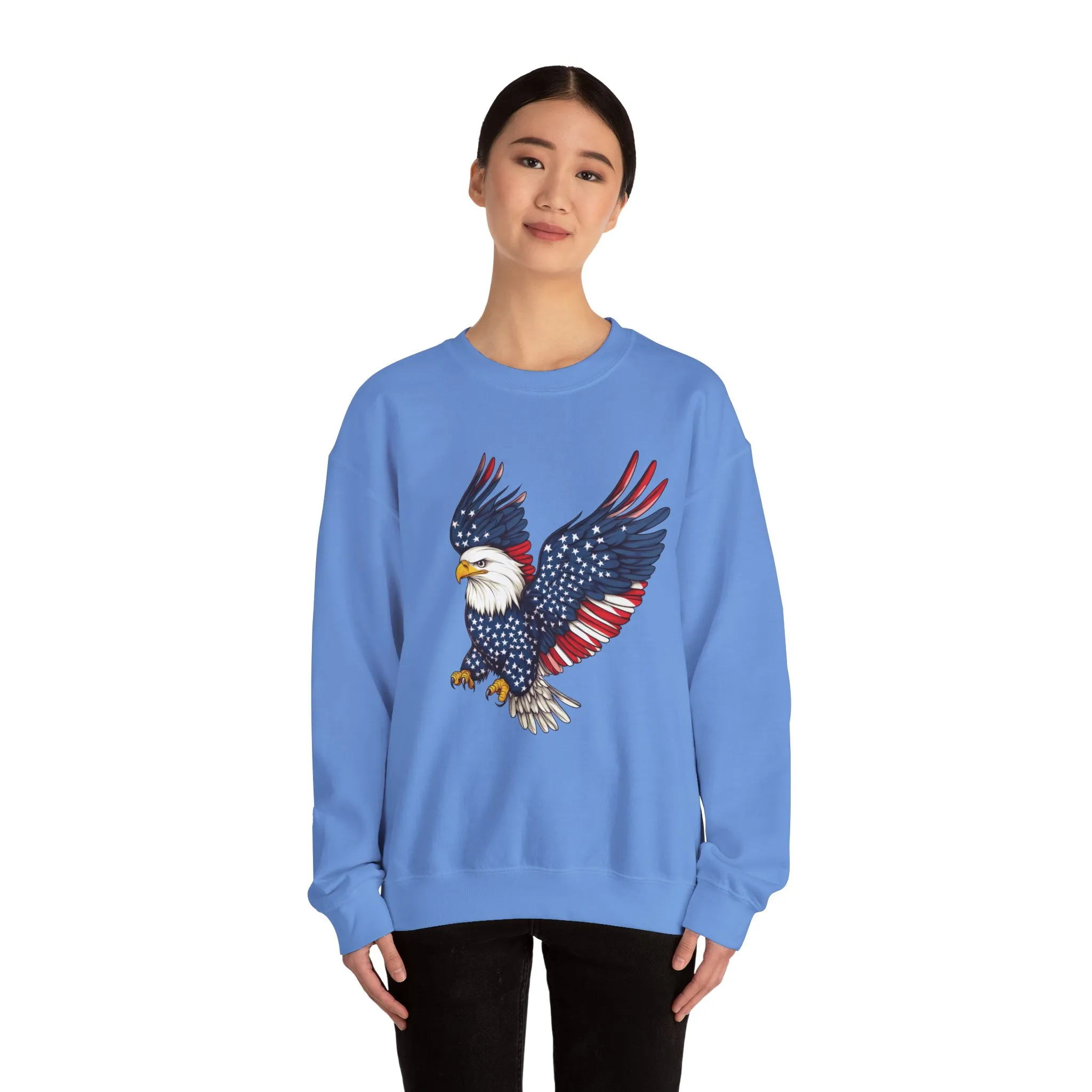 Patriotic Eagle Sweatshirt, Unisex Crewneck, USA Pride Apparel, Cozy Everyday Wear, Perfect for Independence Day, Gift for Patriots - Image 17