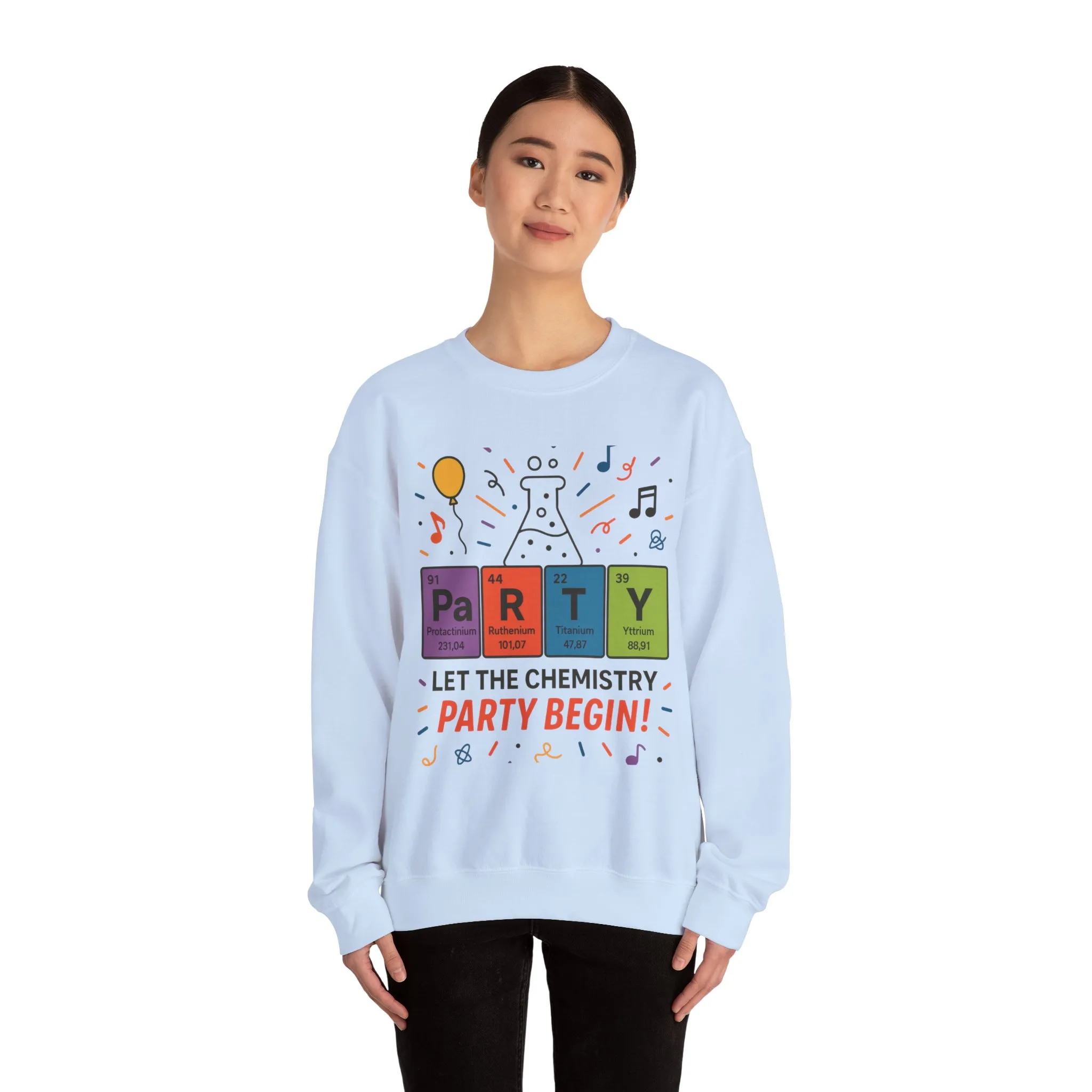 Party Chemistry Crewneck Sweatshirt, Chemistry Sweatshirt, Science Gift, Cute Crew Neck, Birthday Sweatshirt, Unisex Pullover - Image 44