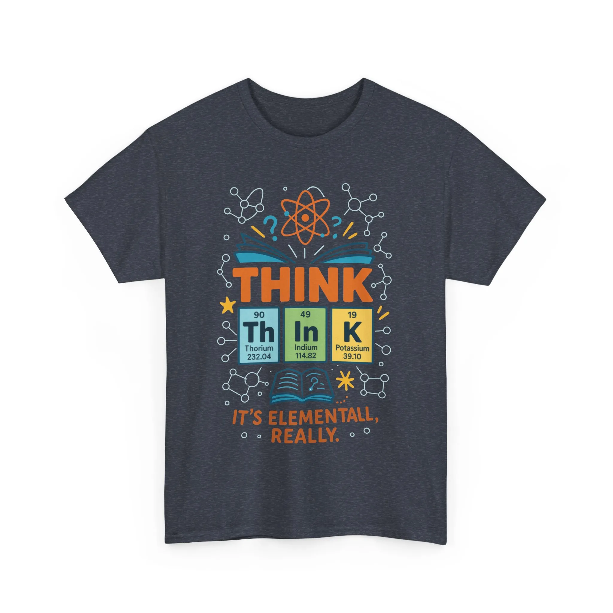 Funny Mens Science T-Shirt, THINK Element Periodic Table Shirt, Smart Geek Nerd Tee for Him, Ideal for Science Lovers, Geeky Apparel - Image 25