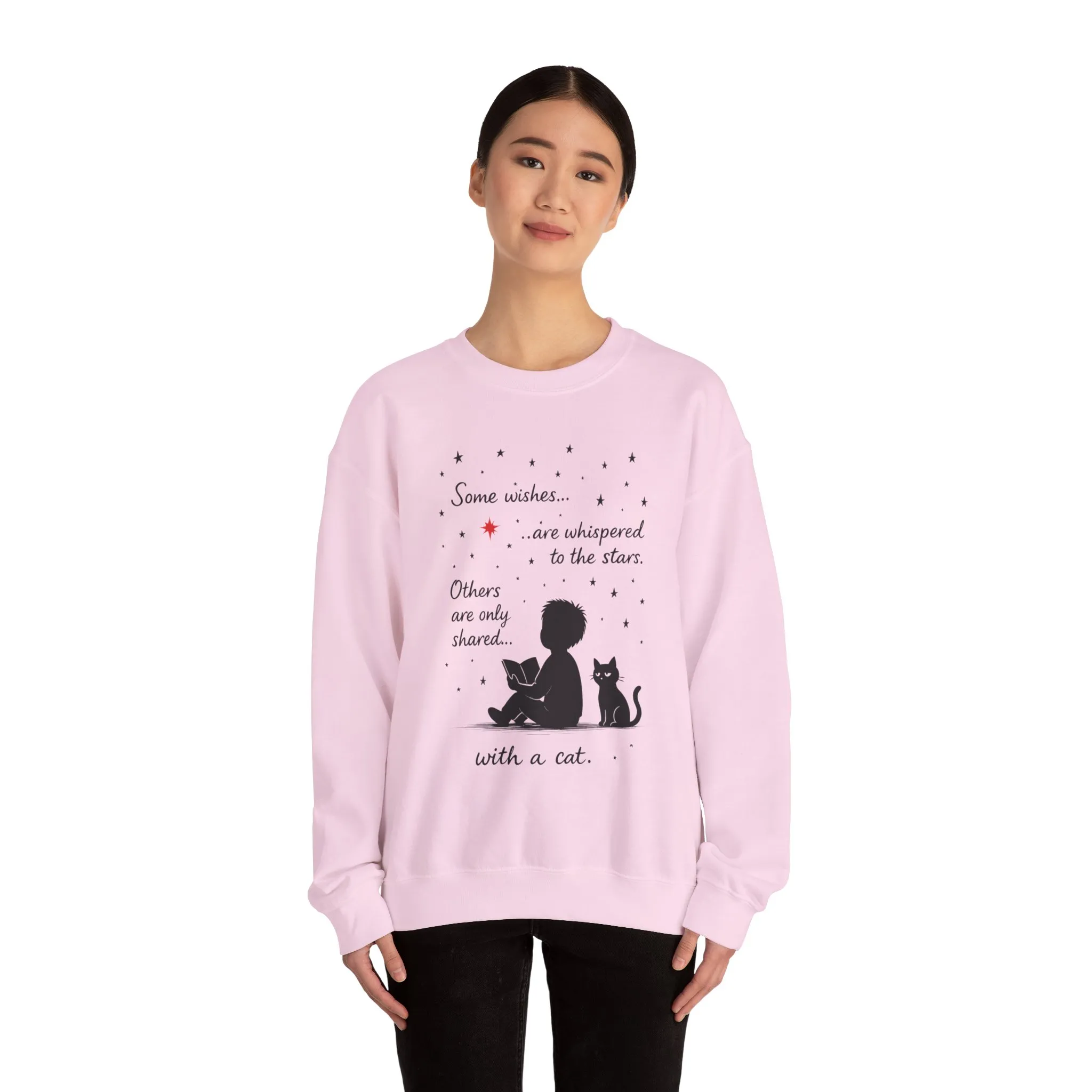 Cozy Cat-Inspired Crewneck Sweatshirt - Literary Lover Gift, Womens Layer, Cat Enthusiast Apparel, Thoughtful Gift for Cozy Nights - Image 3
