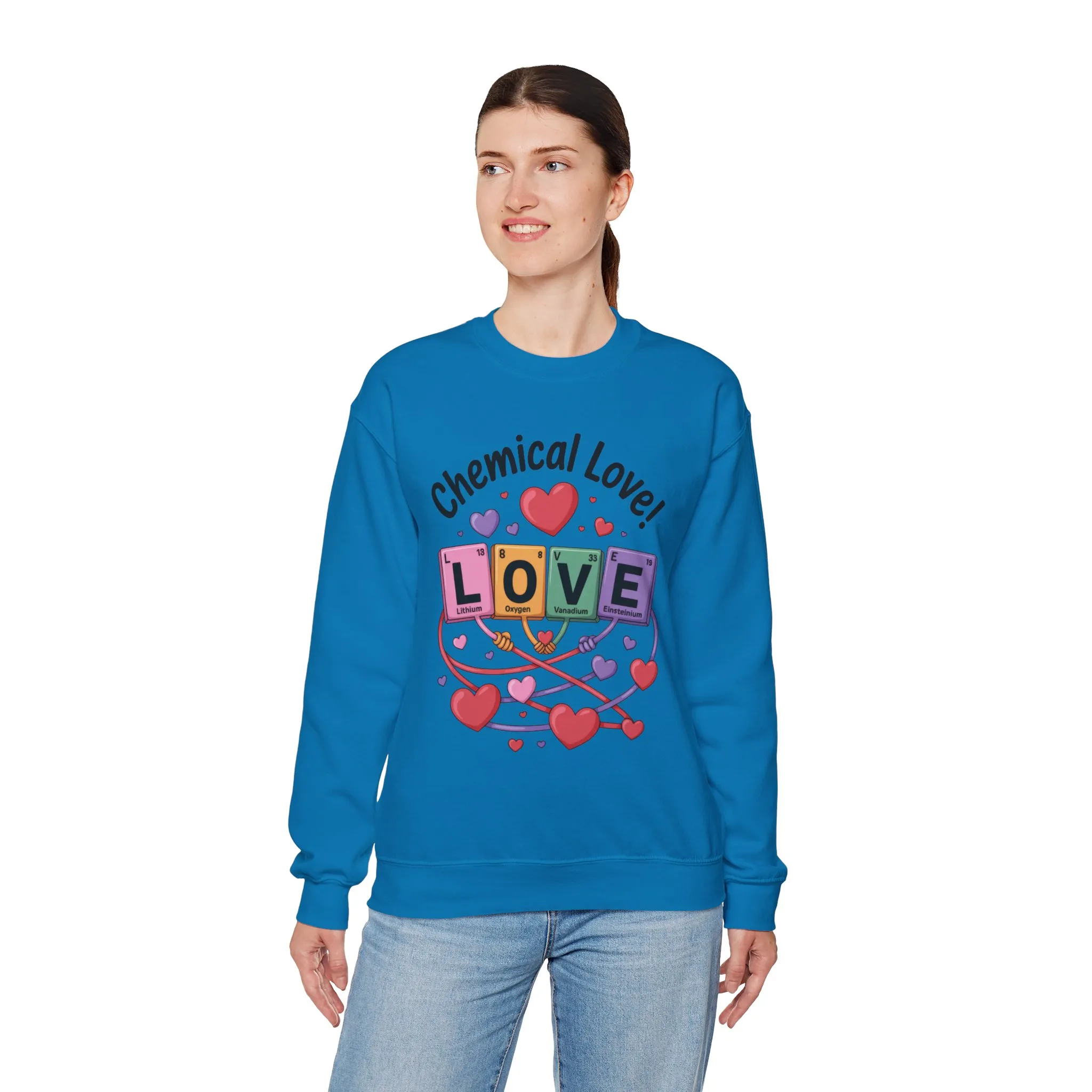 Chemical Love Women's Sweatshirt, Womens Crewneck, Cute Sweatshirt Gift, Valentines Day Pullover, Science Lovers Apparel, Relationship Humor - Image 33