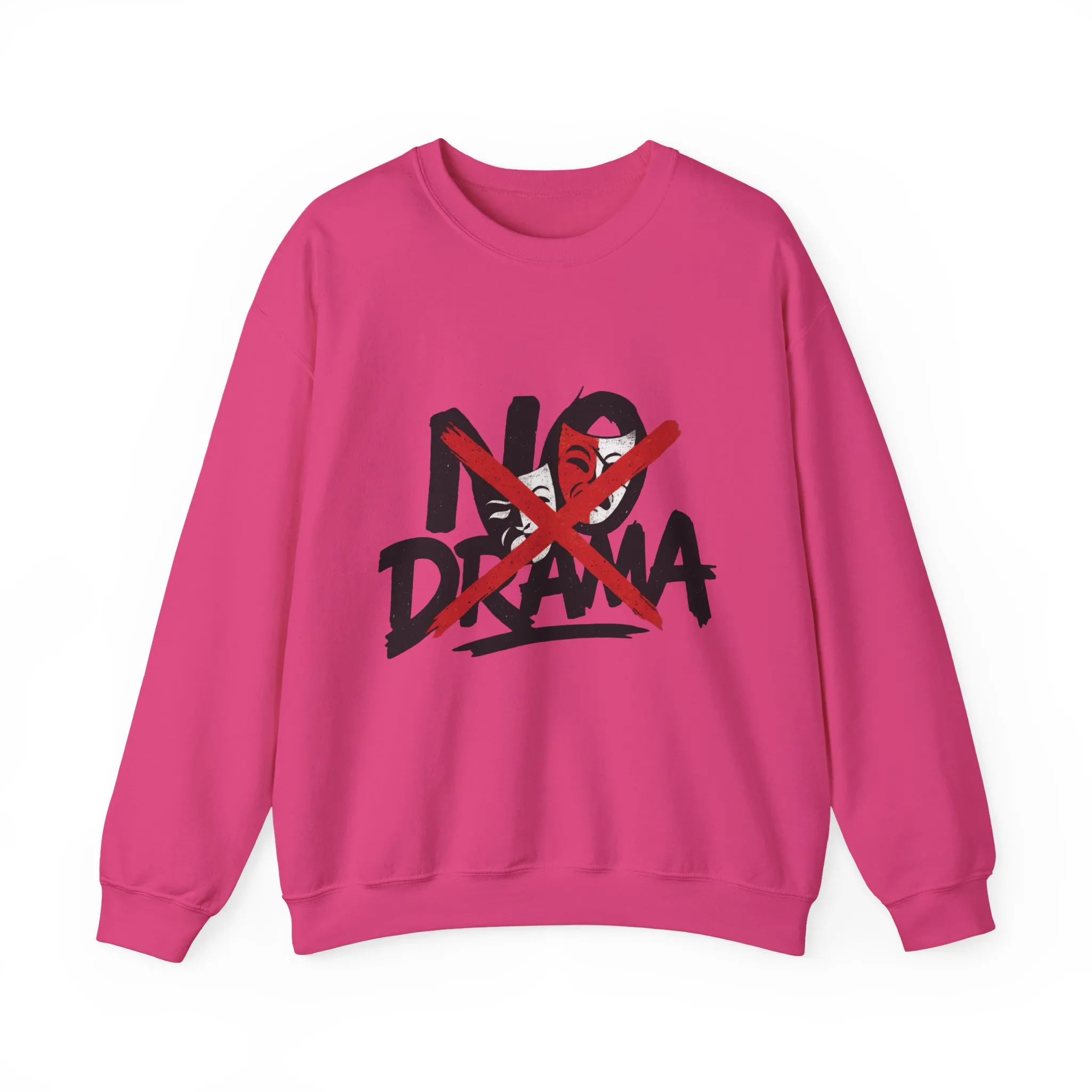 No Drama Crewneck Womens Sweatshirt, Cozy Sweatshirt, Relaxed Fit Pullover, Casual Gift for Friends, Everyday Comfort Apparel - Image 22