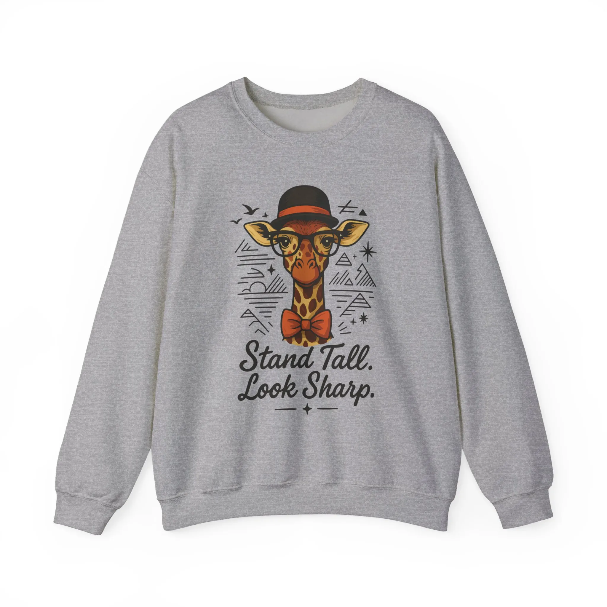 Stylish Giraffe Sweatshirt - Stand Tall, Look Sharp, Unisex Sweater for Animal Lovers, Cozy Gift, Fun Fashion for All Seasons - Image 5