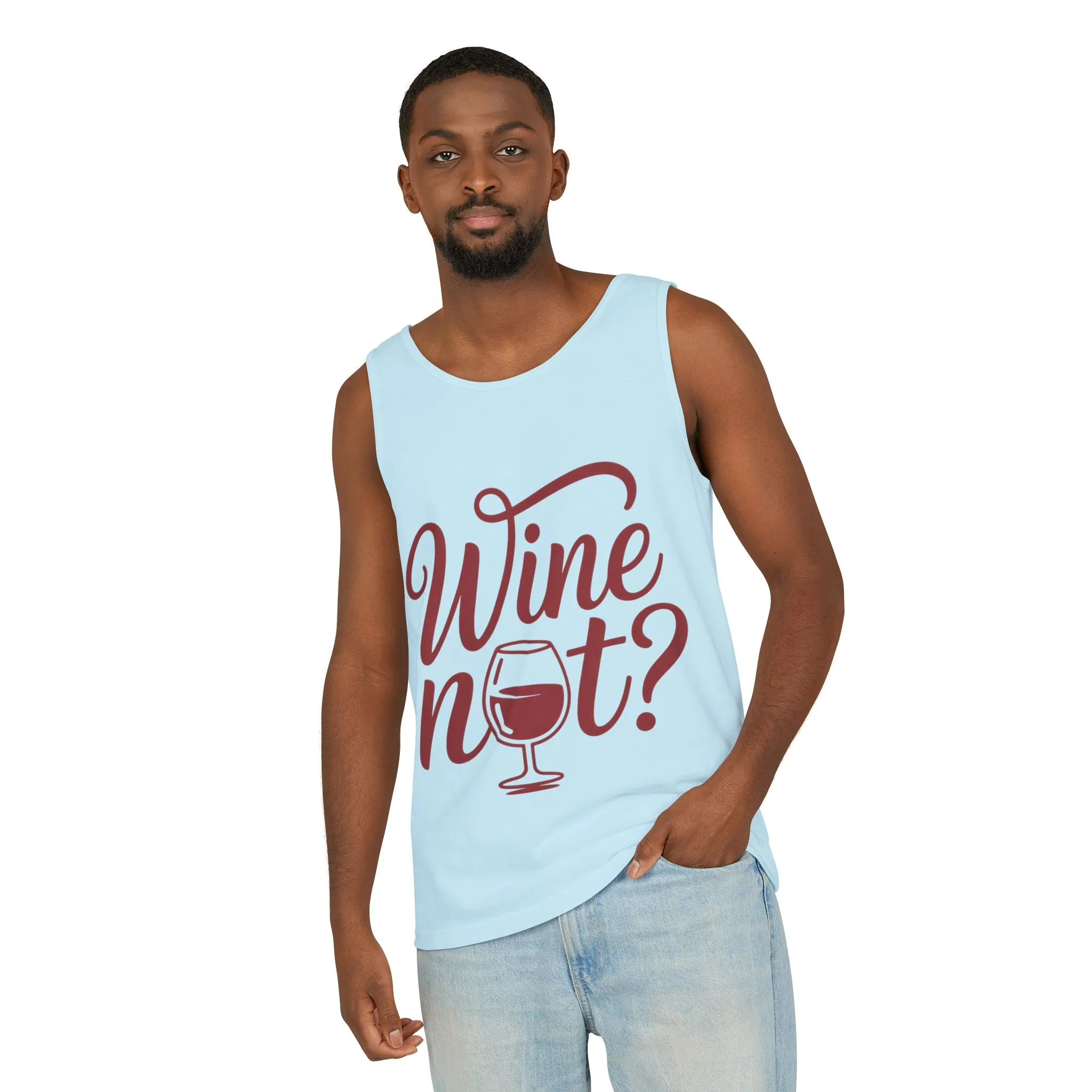 Unisex Garment Tank Top, Wine Not? Tank Top - Perfect for Summer Parties, Wine Lovers, Gifts, Casual Wear, or Vacations - Image 52
