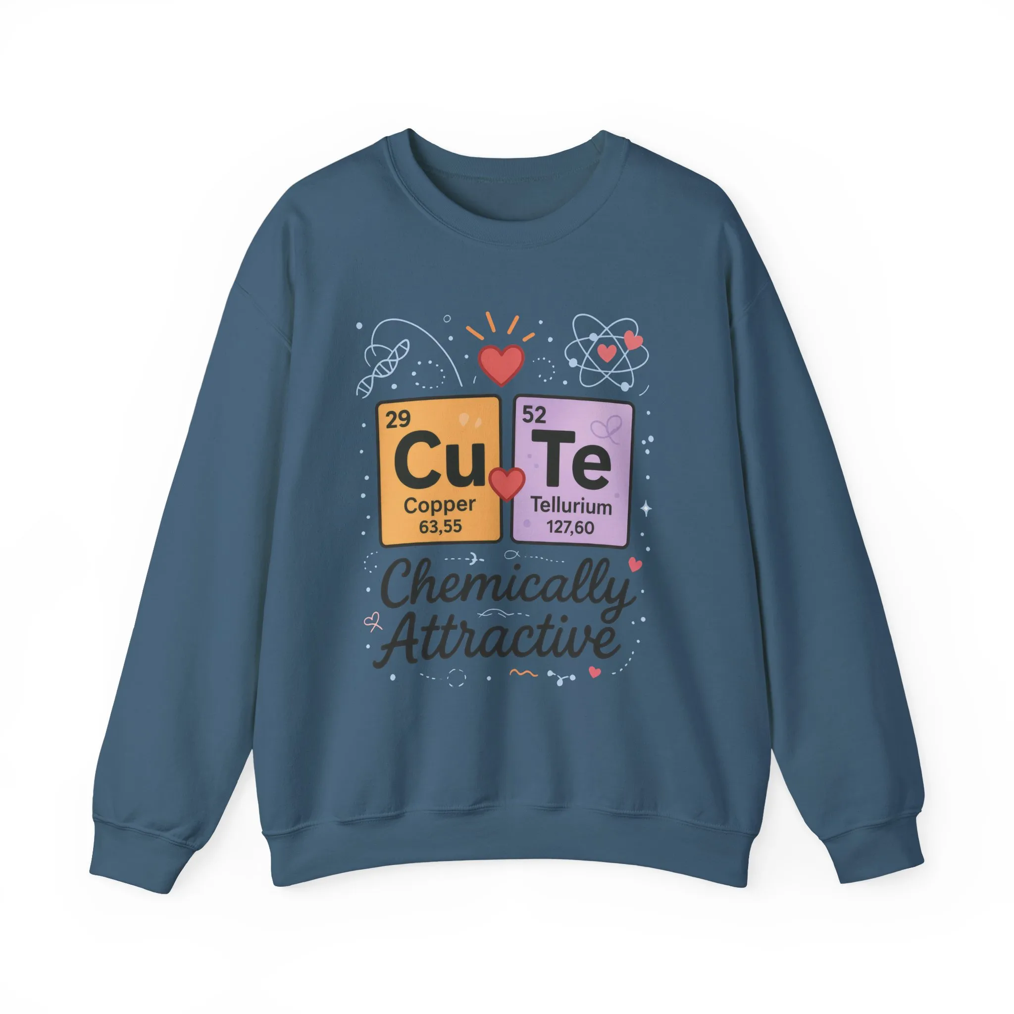 Cute Chemistry Sweatshirt for Women, Periodic Table Sweatshirt, Chemistry Gift for Her, Gift for Science Lovers, Valentine's Day Sweatshirt - Image 16