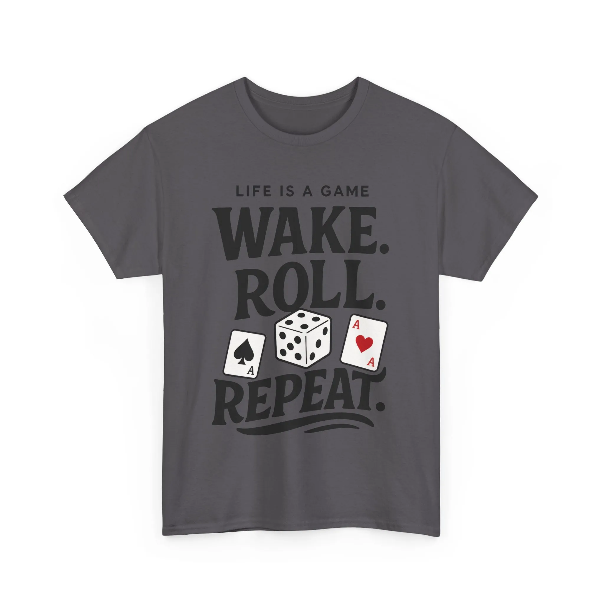 Game On Unisex Heavy Cotton Tee, Perfect for Gamers, Funny Dice & Cards Shirt, Unisex Gambling Gift, Birthday Celebrations - Image 20