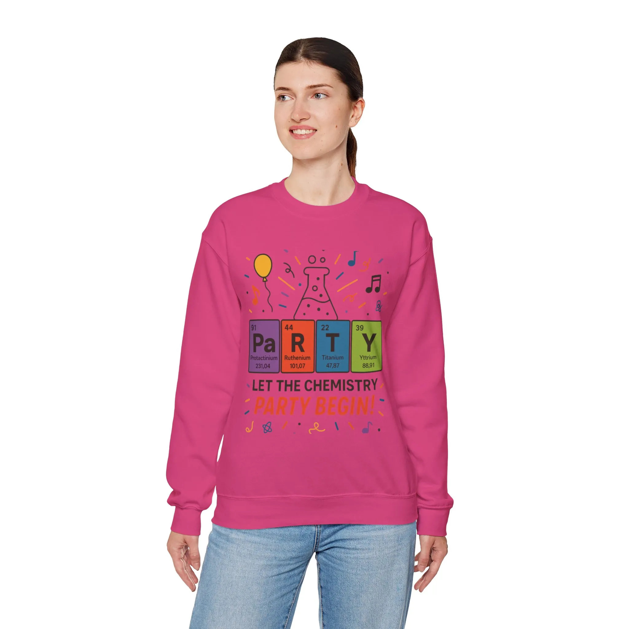 Party Chemistry Crewneck Sweatshirt, Chemistry Sweatshirt, Science Gift, Cute Crew Neck, Birthday Sweatshirt, Unisex Pullover - Image 38